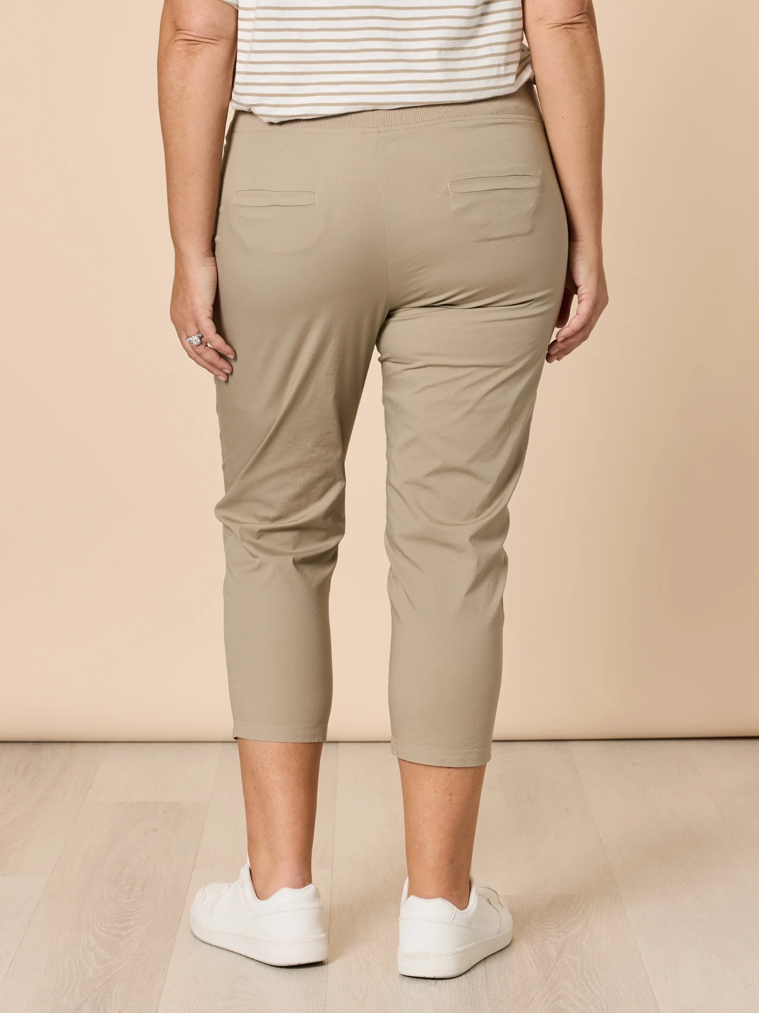 Santorini Cotton Capri Pant - Natural - Image 5