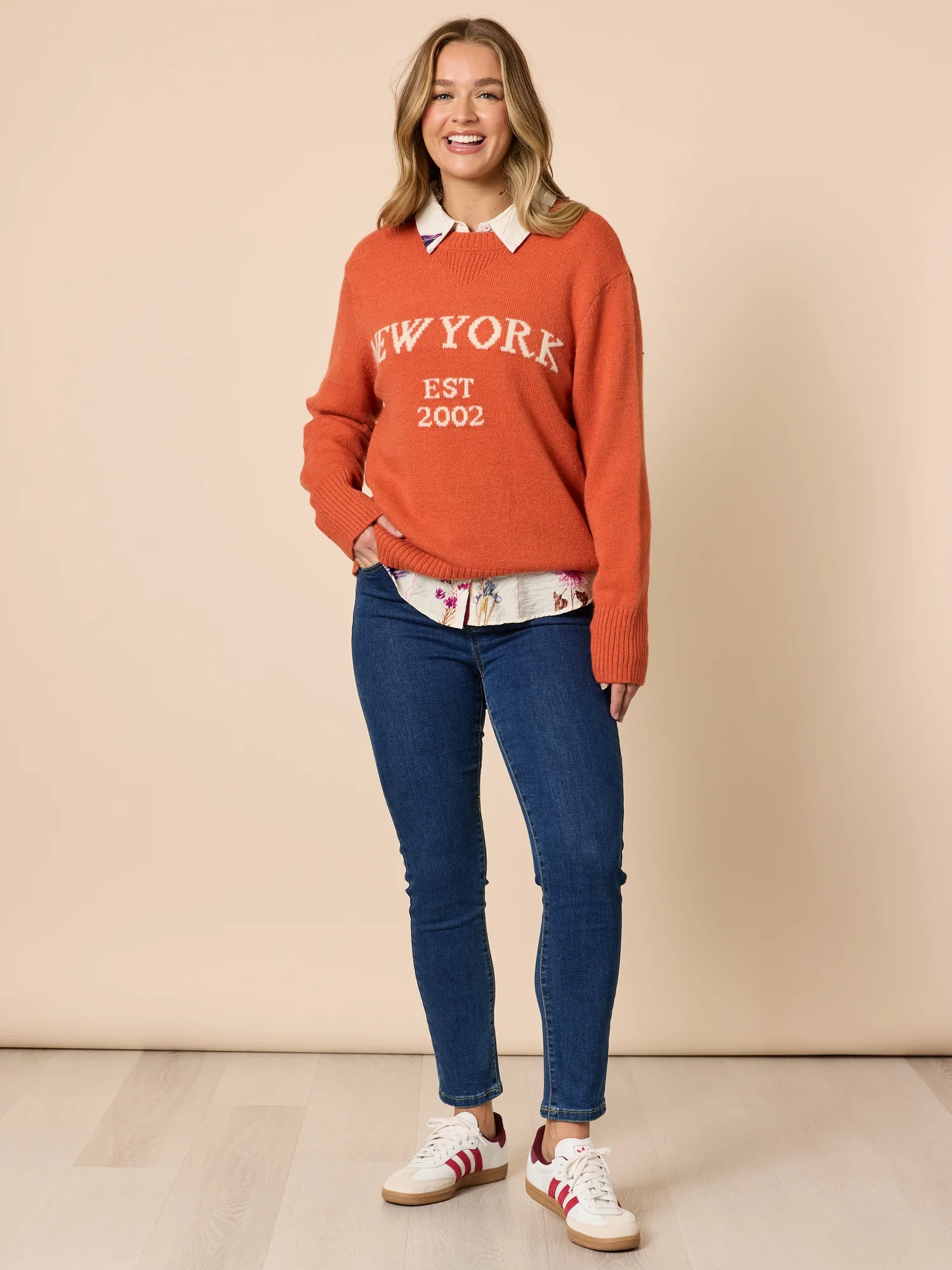 New York Knit Jumper - Maple - Image 2