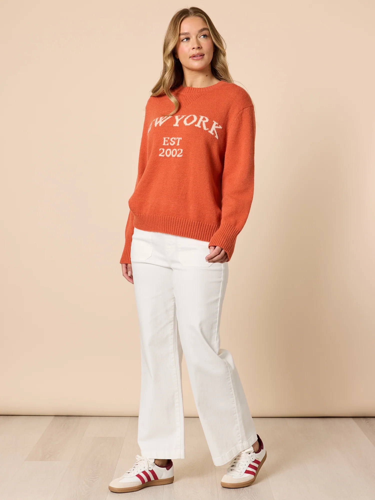 New York Knit Jumper - Maple - Image 7