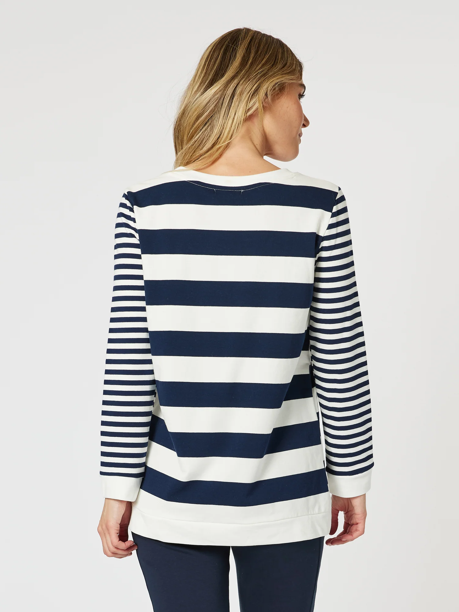 Newport Stripe Top - Navy/Ivory - Image 5