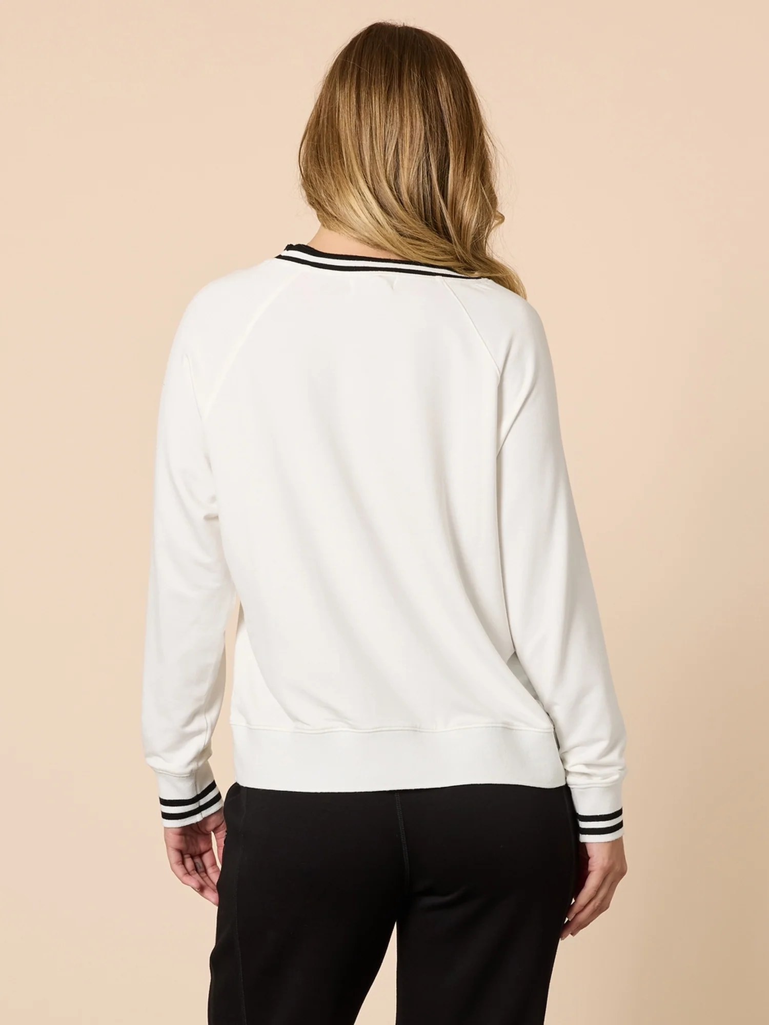 NYC Sports Embroidered Top - Ivory - Image 4