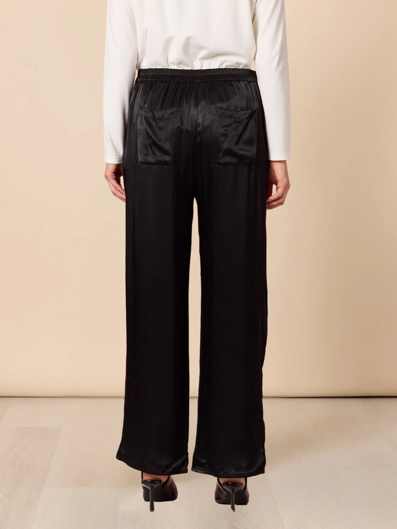 Opera Wide Leg Pant - Black - Image 4