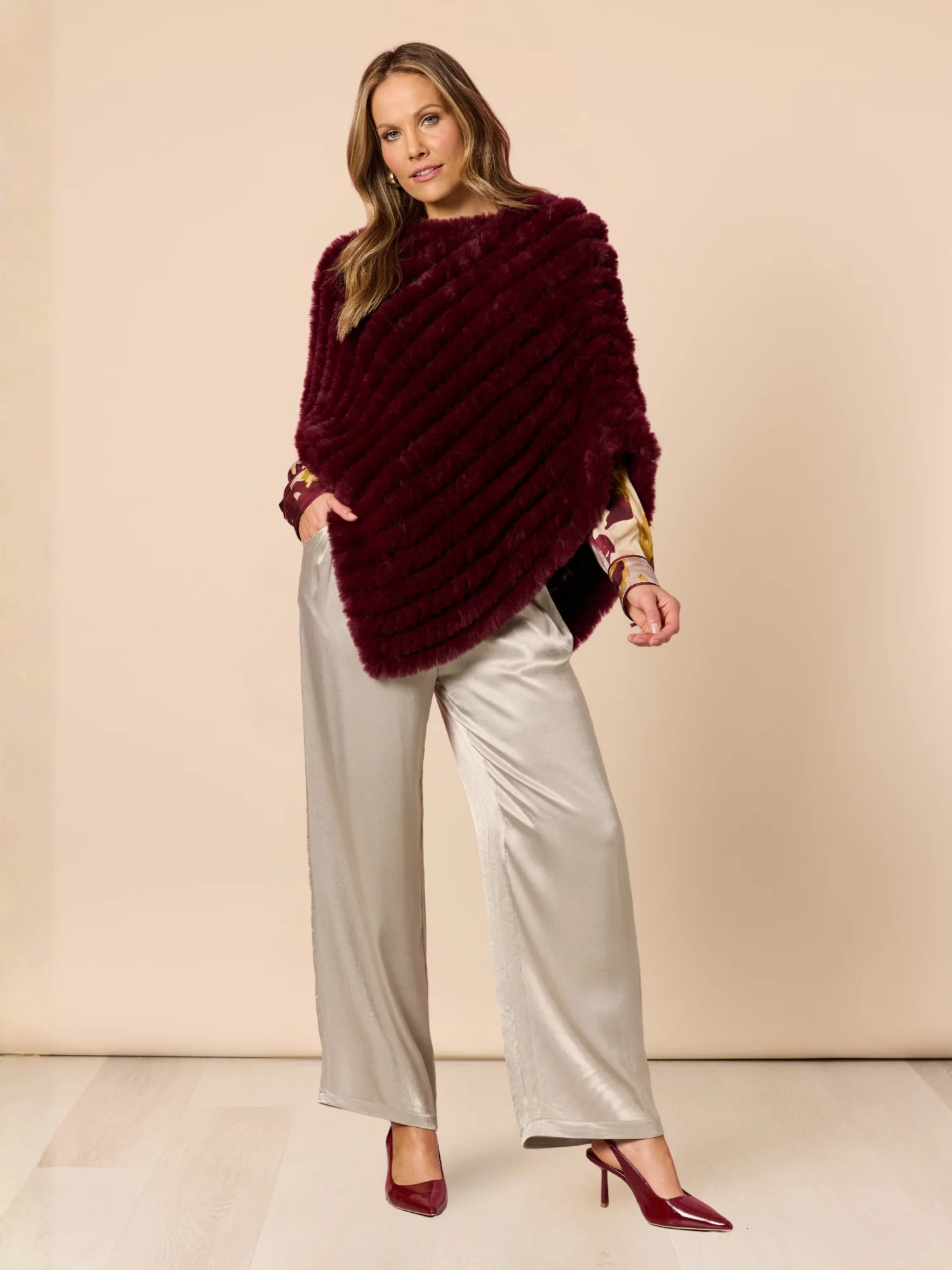 Opera Wide Leg Pant - Champagne - Image 7