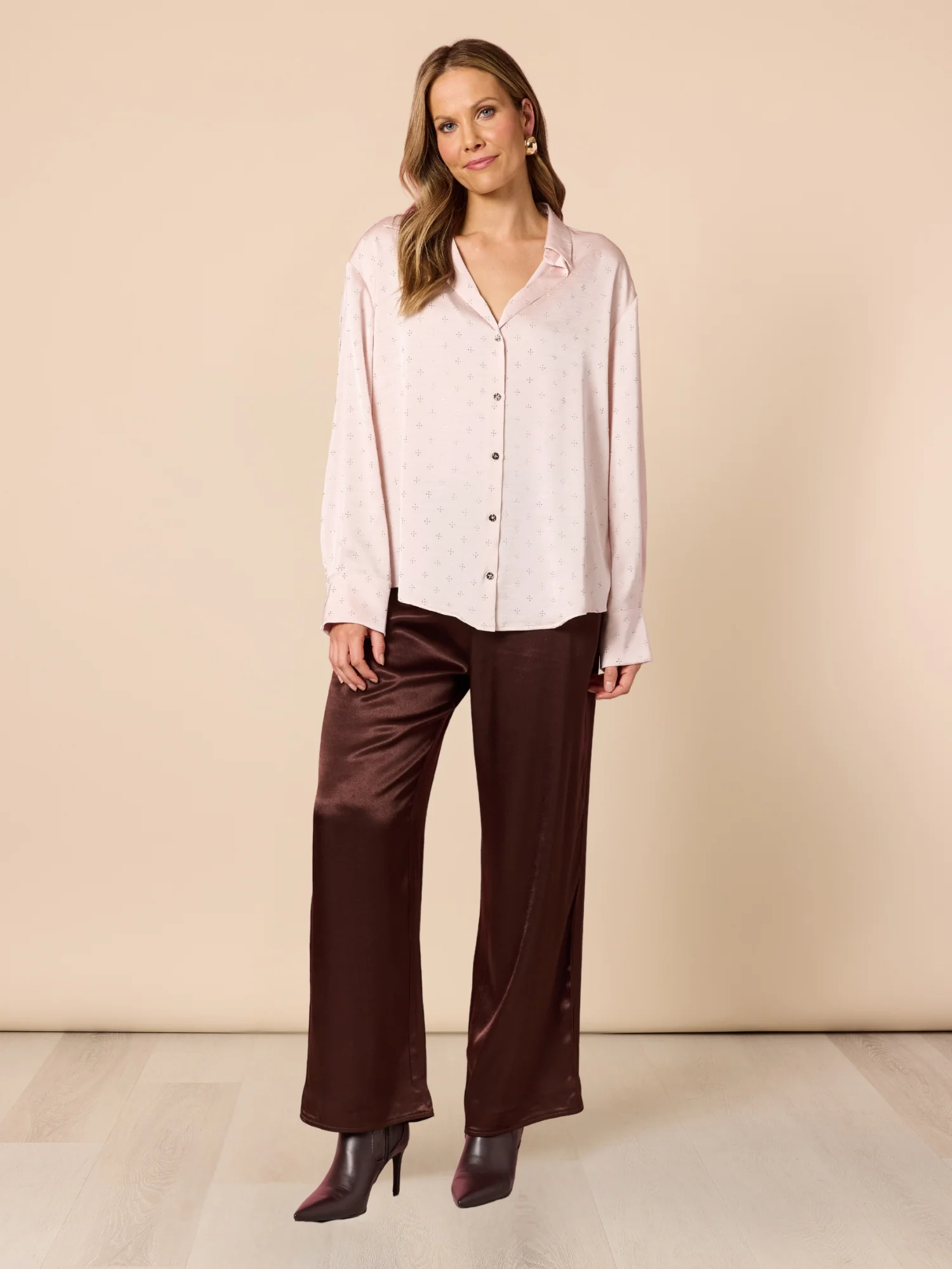 Opera Wide Leg Pant - Espresso - Image 6