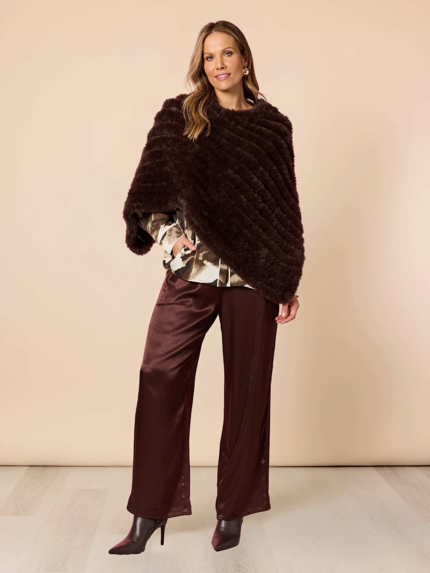 Opera Wide Leg Pant - Espresso - Image 9