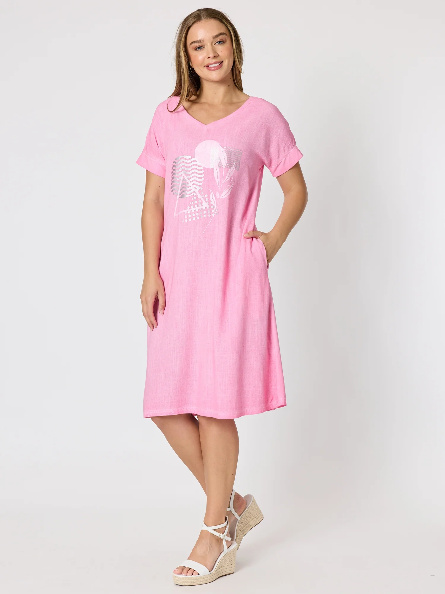 The Elements Dress - Pink - Image 3