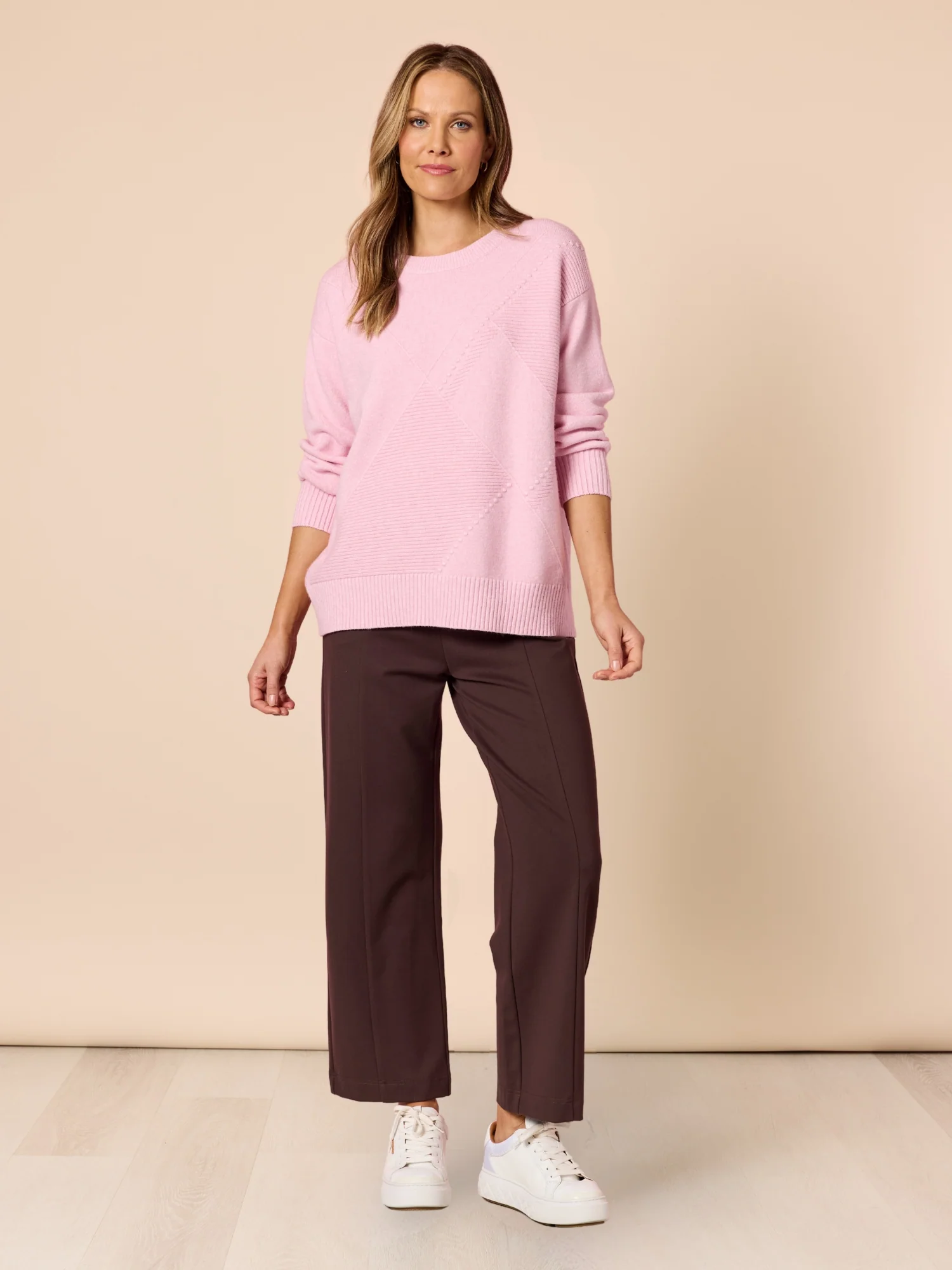 Pippa Straight Leg Ponte Pant - Espresso - Image 2