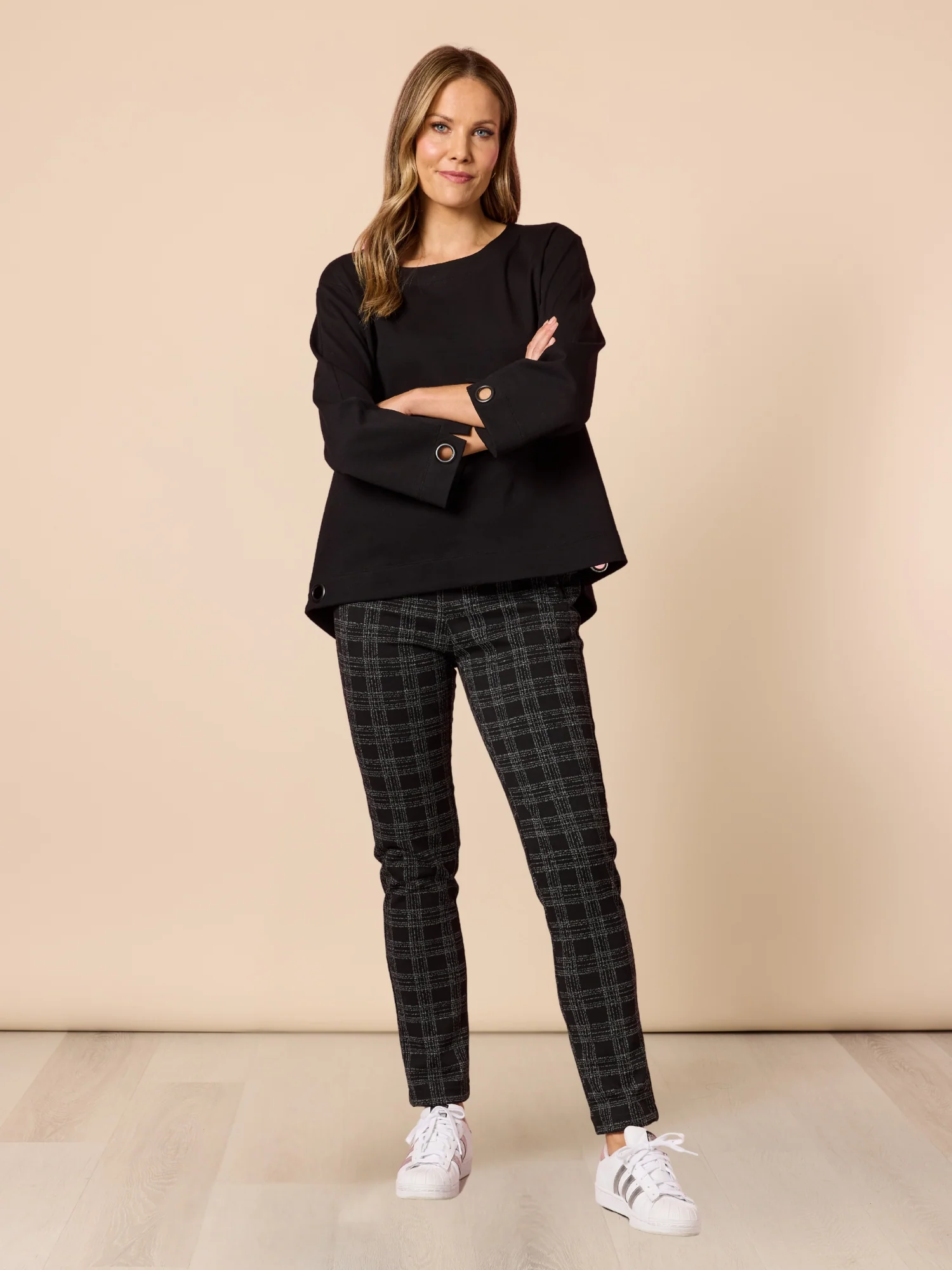 Provence Eyelet Top - Black - Image 2
