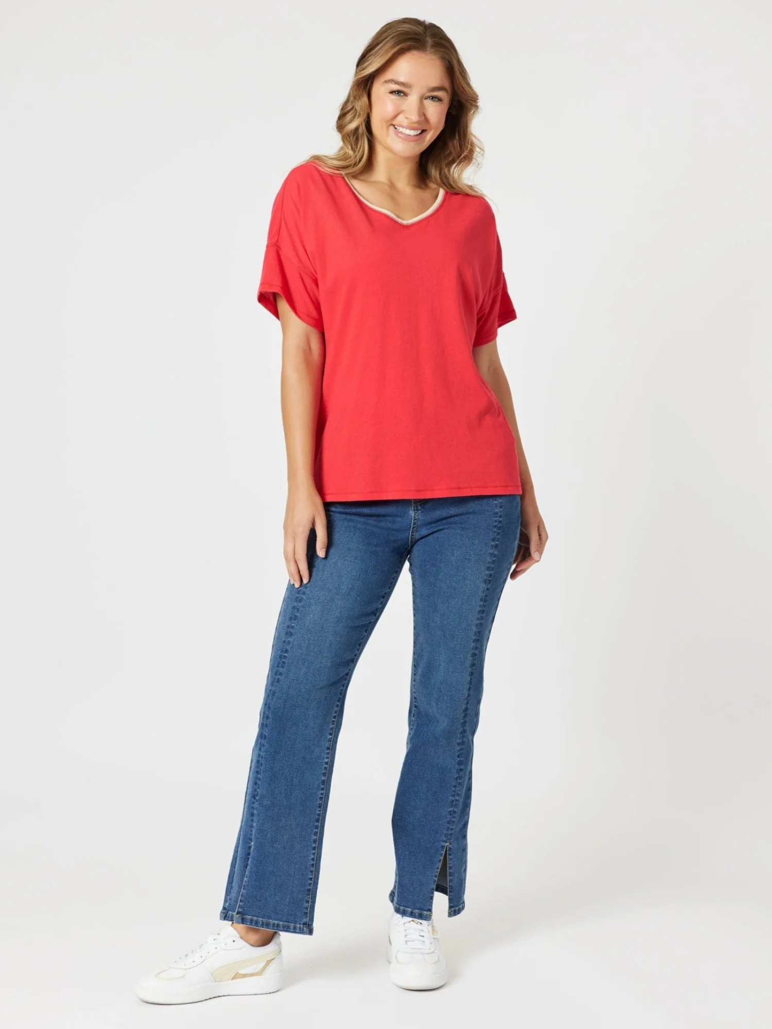 Republic Straight Leg Split Jean - Denim - Image 2