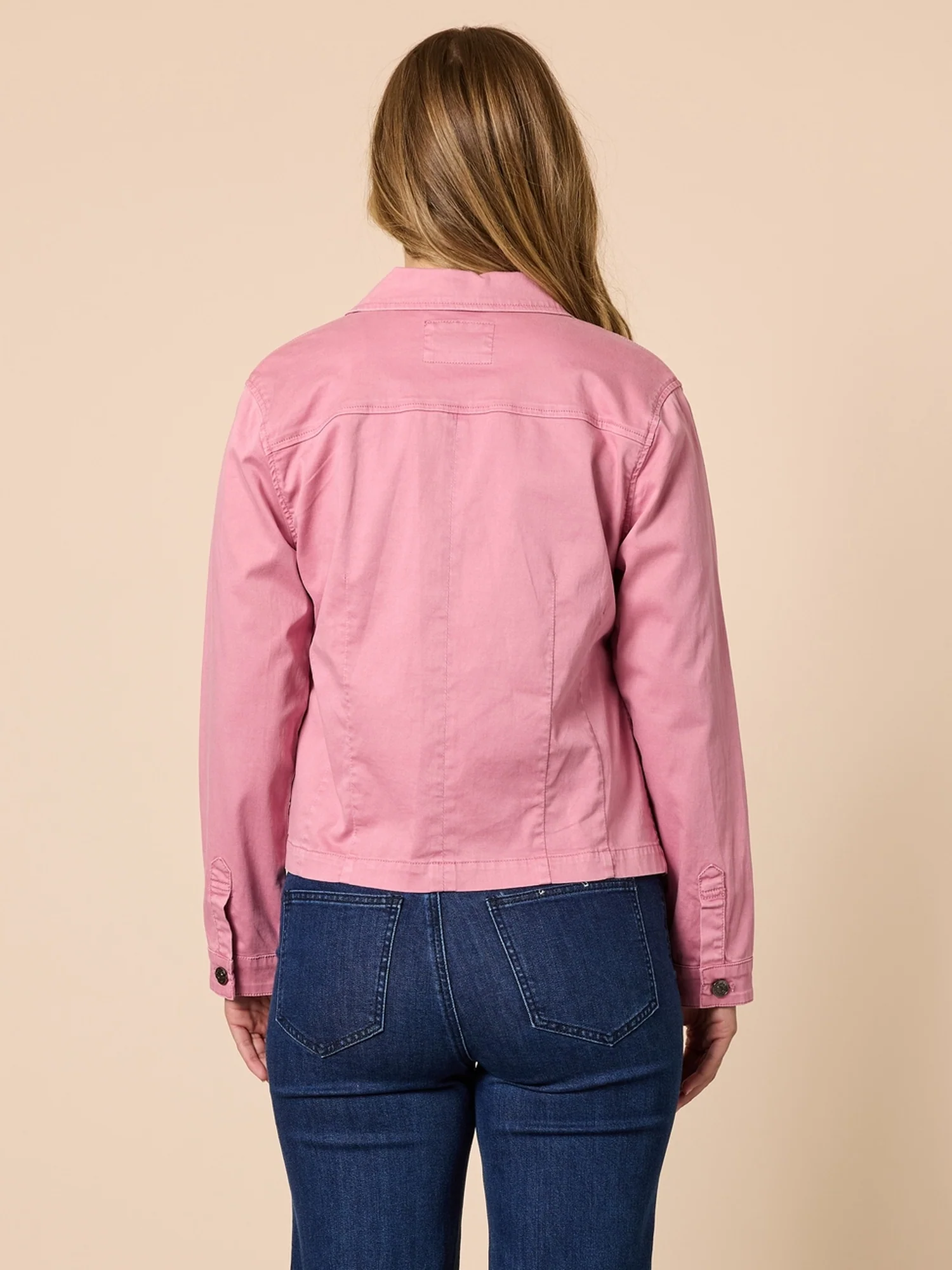 Retro Denim Jacket - Pink - Image 4