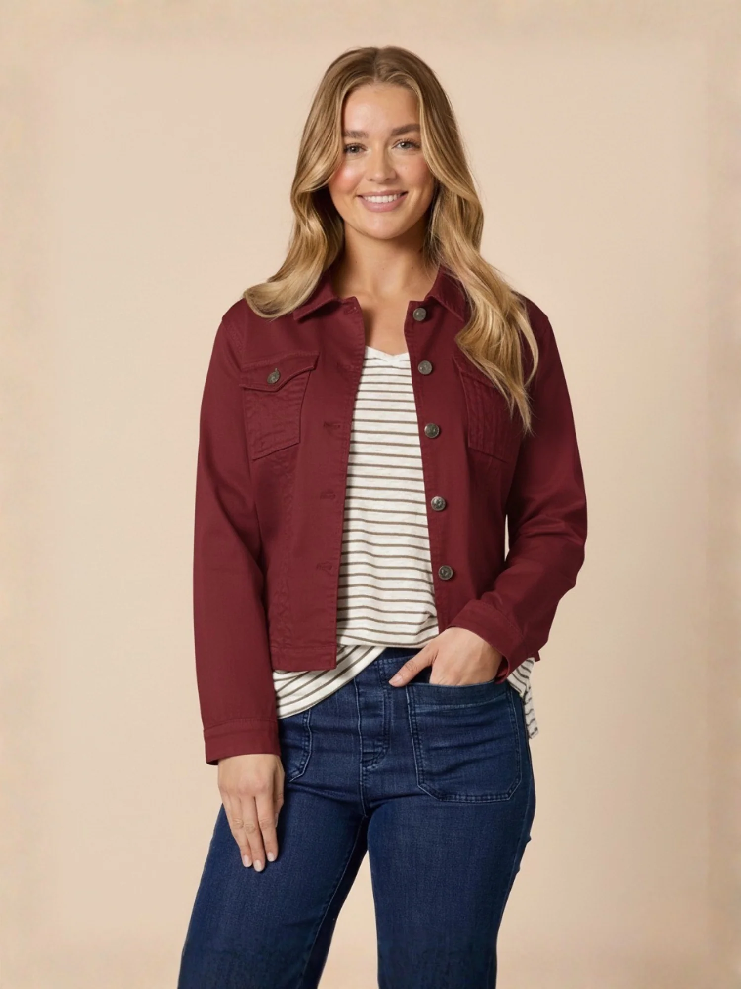 Retro Denim Jacket - Shiraz