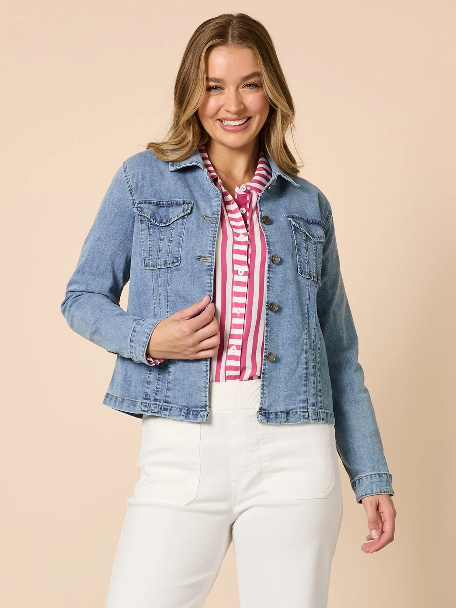 Retro Denim Jacket - Washed Denim