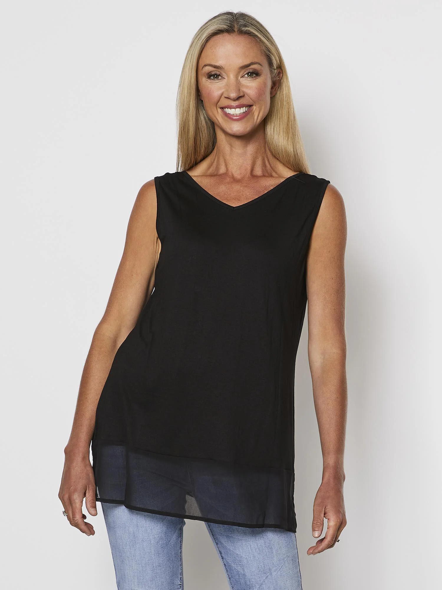 Reversible Tank Top - Black - Image 3