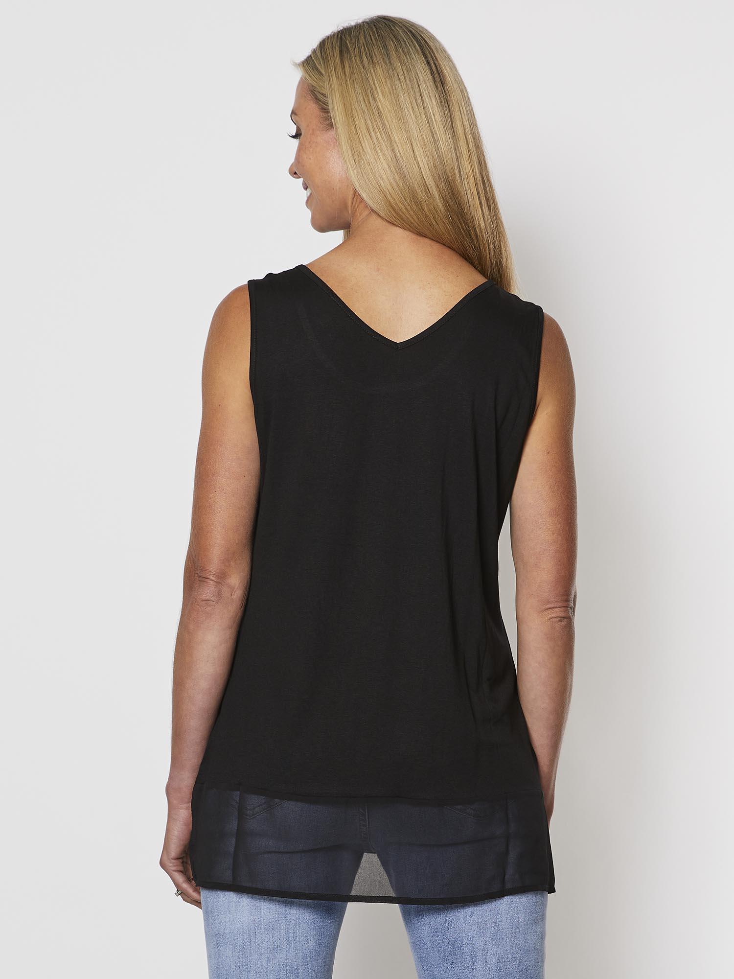 Reversible Tank Top - Black - Image 4