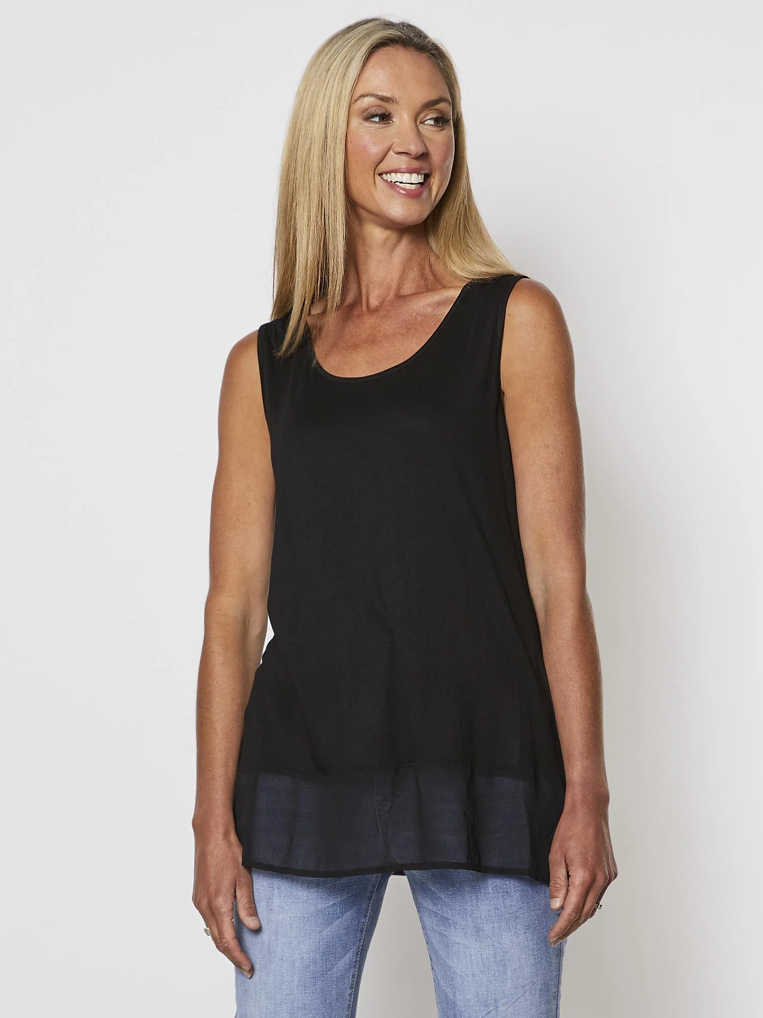 Reversible Tank Top - Black - Image 5