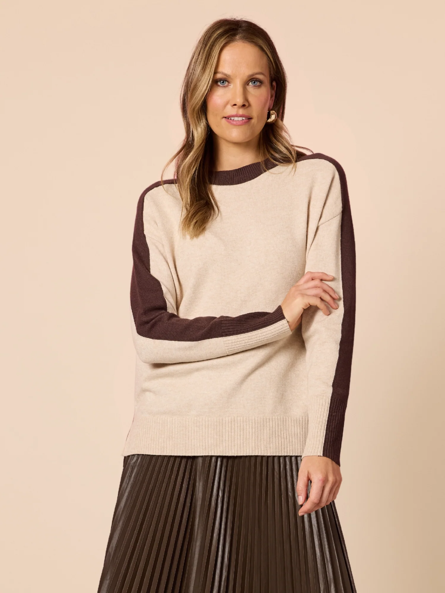 Rialto Contrast Knit - Natural