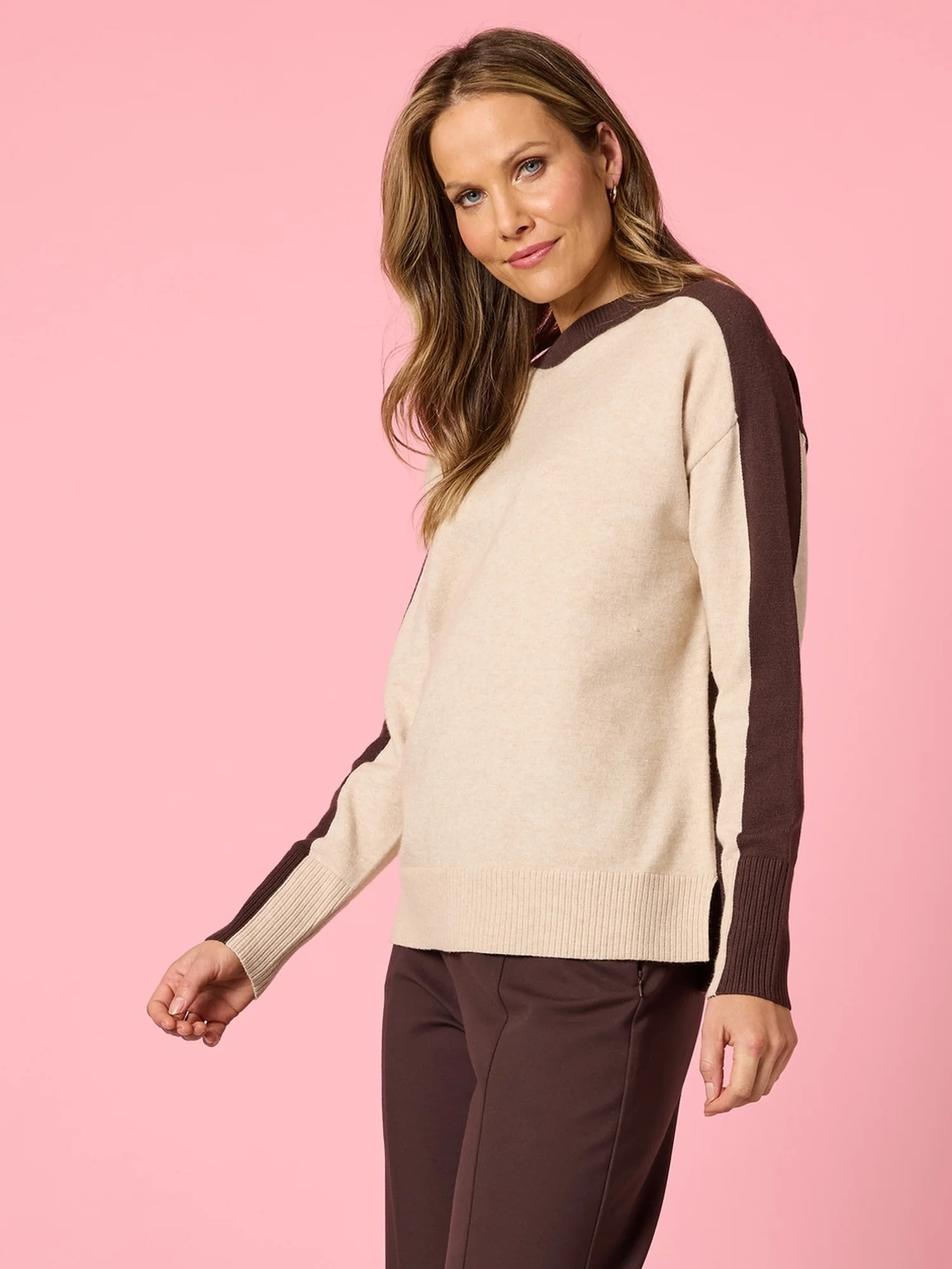 Rialto Contrast Knit - Natural - Image 3