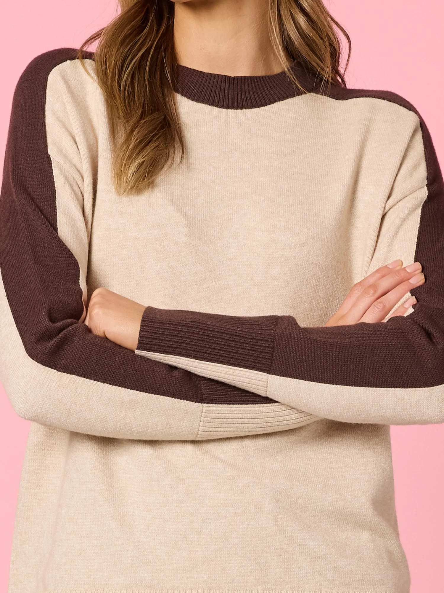 Rialto Contrast Knit - Natural - Image 4