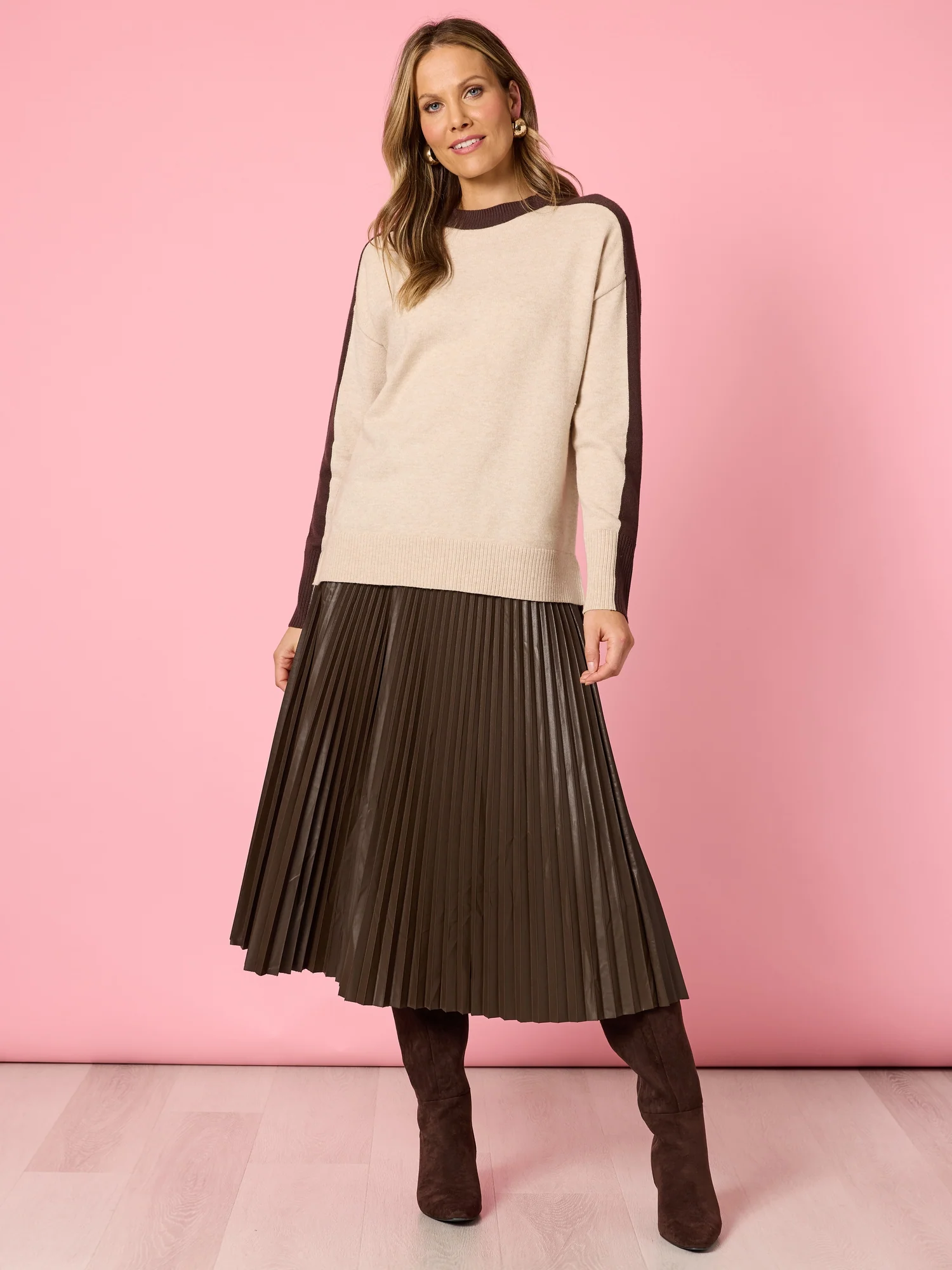 Rialto Contrast Knit - Natural - Image 6