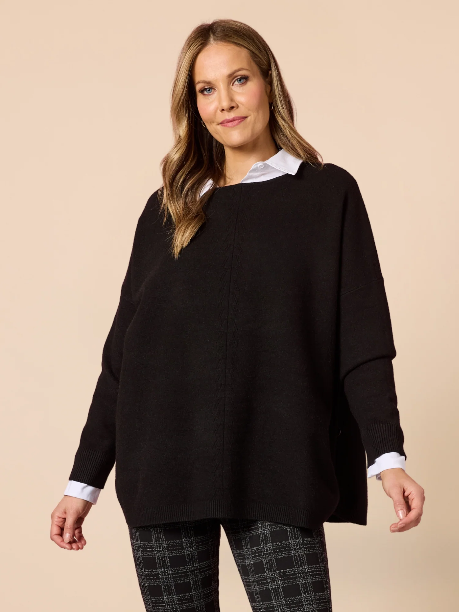 Rochelle Side Button Knit - Black