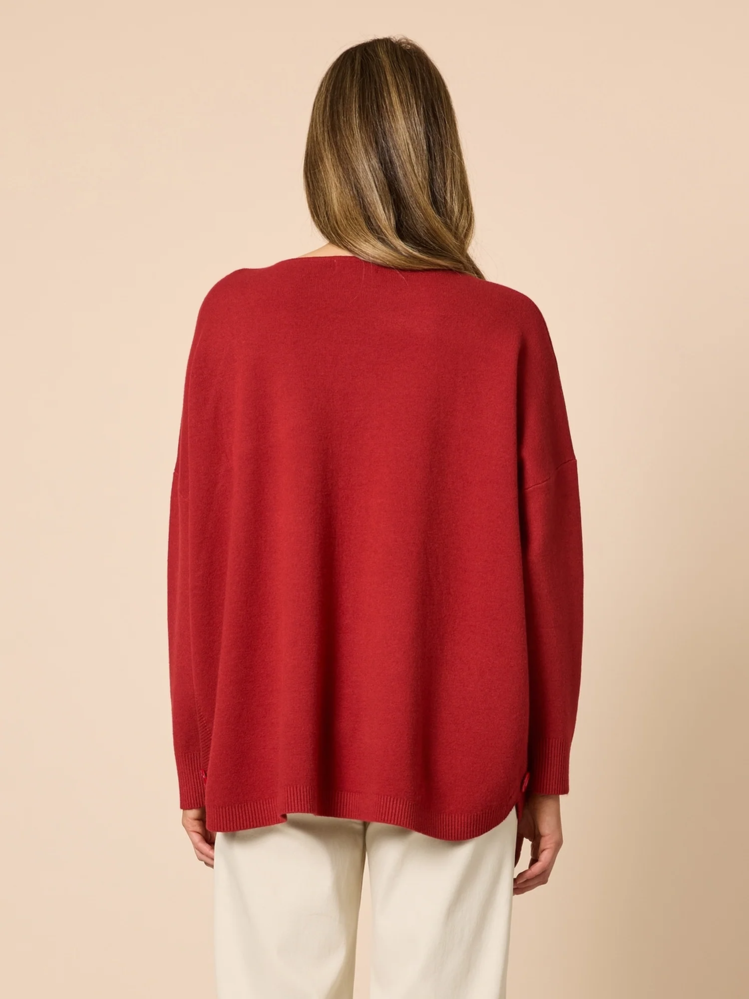 Rochelle Side Button Knit - Paprika - Image 4