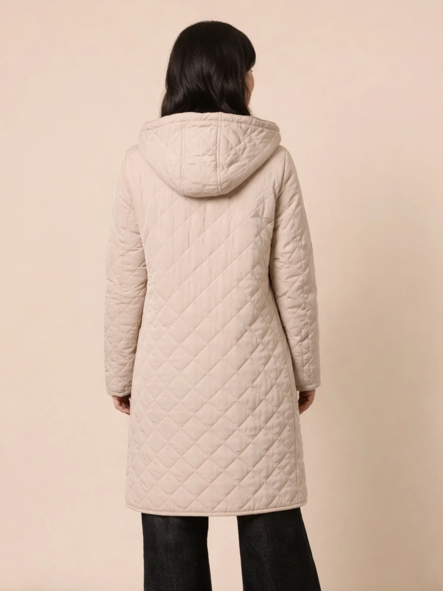 Rodeo Longline Quilted Jacket - Natural - Image 5
