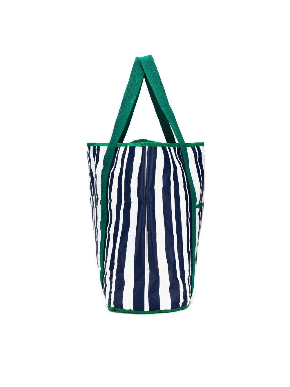 Sabbia Beach Bag Large - Green Stripe - Image 5
