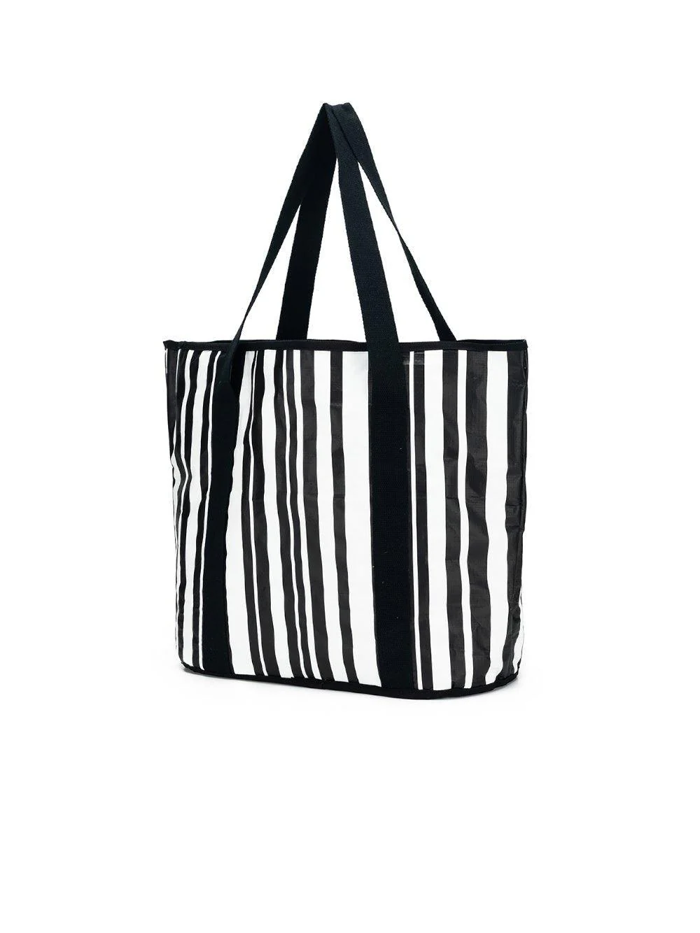 Sabbia Beach Bag Small - Black Stripe - Image 3