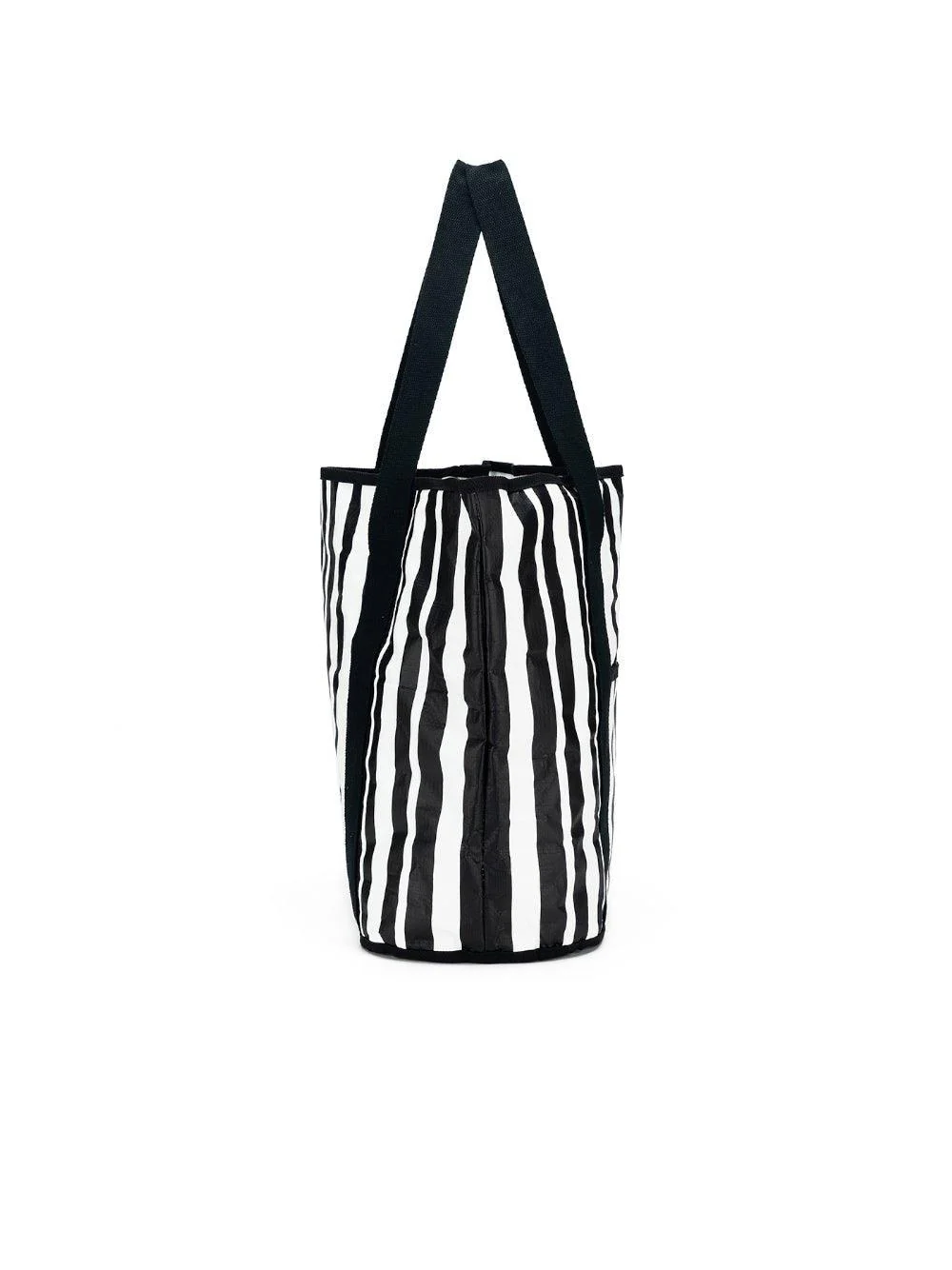 Sabbia Beach Bag Small - Black Stripe - Image 4