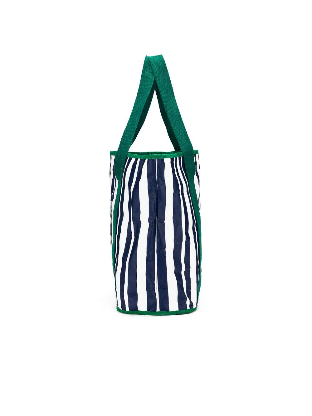 Sabbia Beach Bag Small - Green Stripe - Image 4