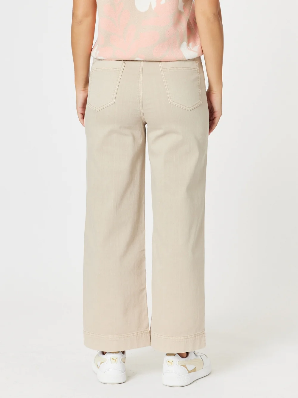 Sabrina Wide Leg Jean - Natural - Image 4