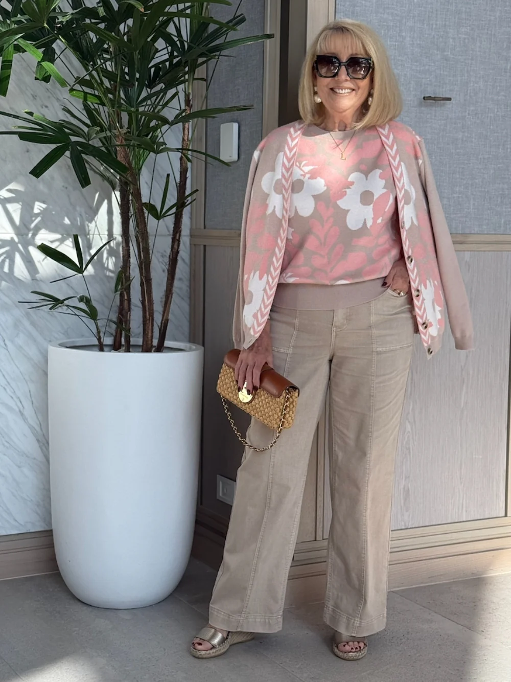 Sabrina Wide Leg Jean - Natural - Image 6