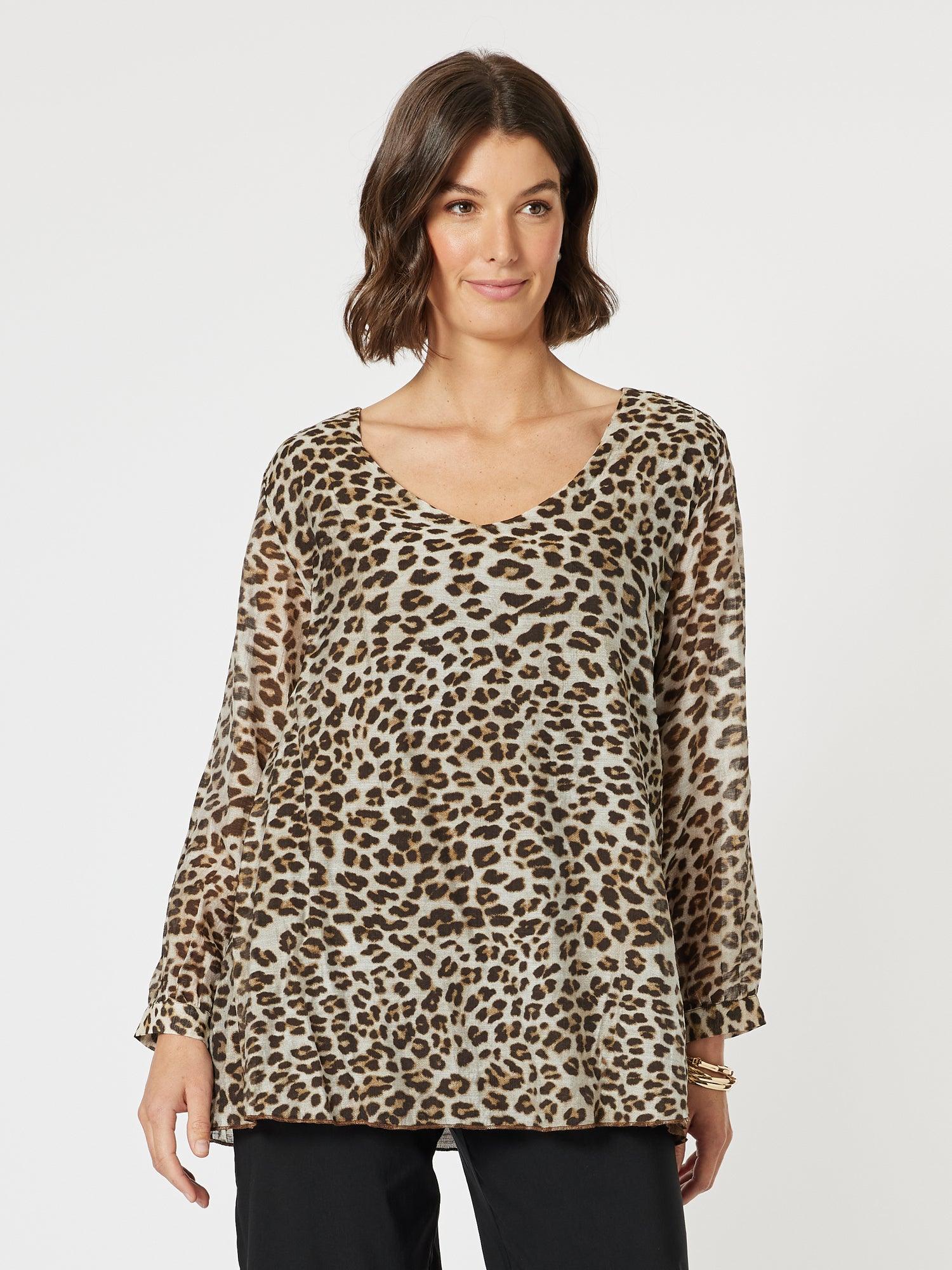 Safari Print Top - Animal - Image 5