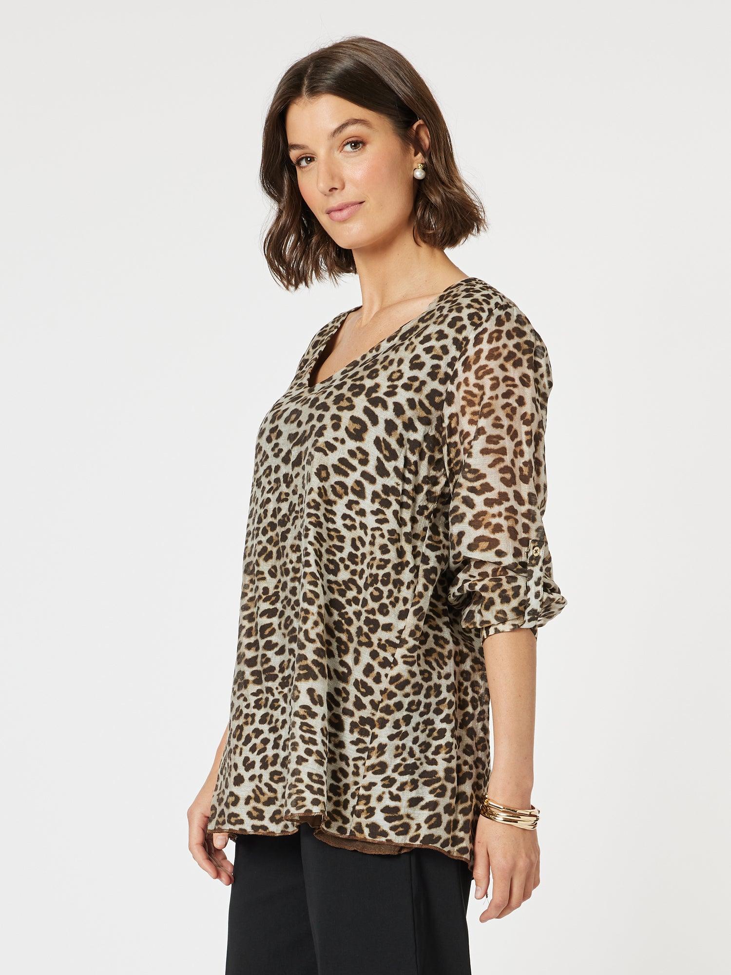 Safari Print Top - Animal - Image 6