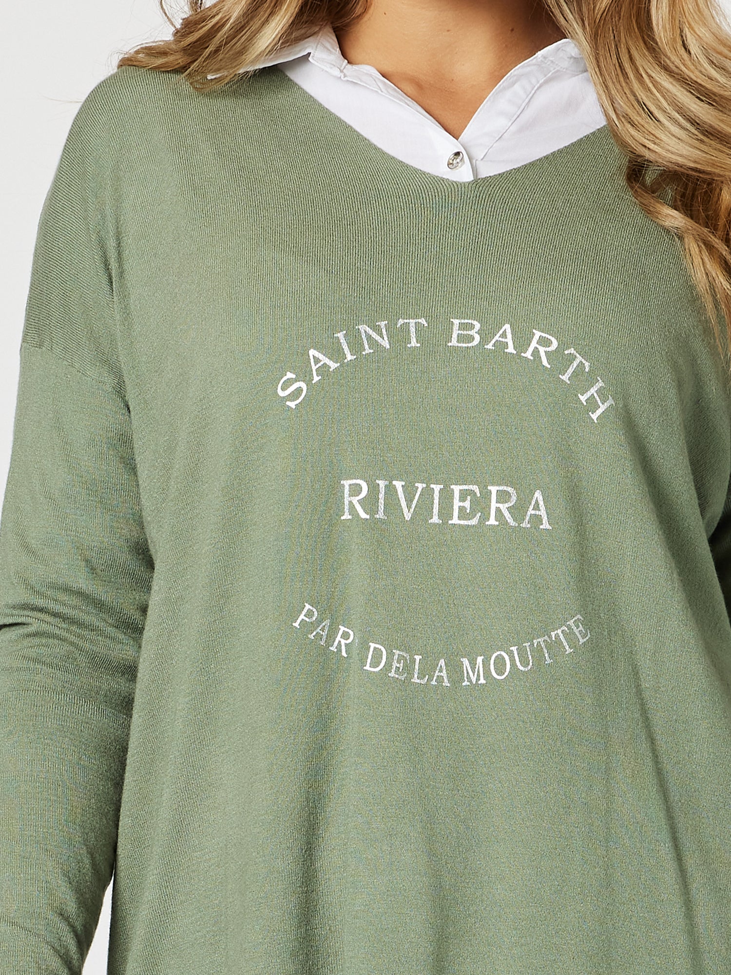 Saint Barth Knit - Khaki - Image 3