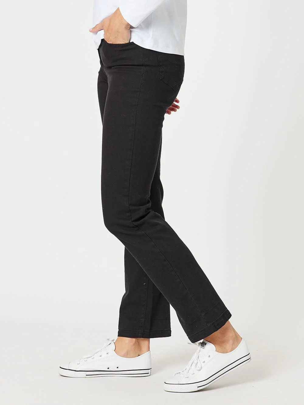 Miracle High Rise Jean - Black - Image 6