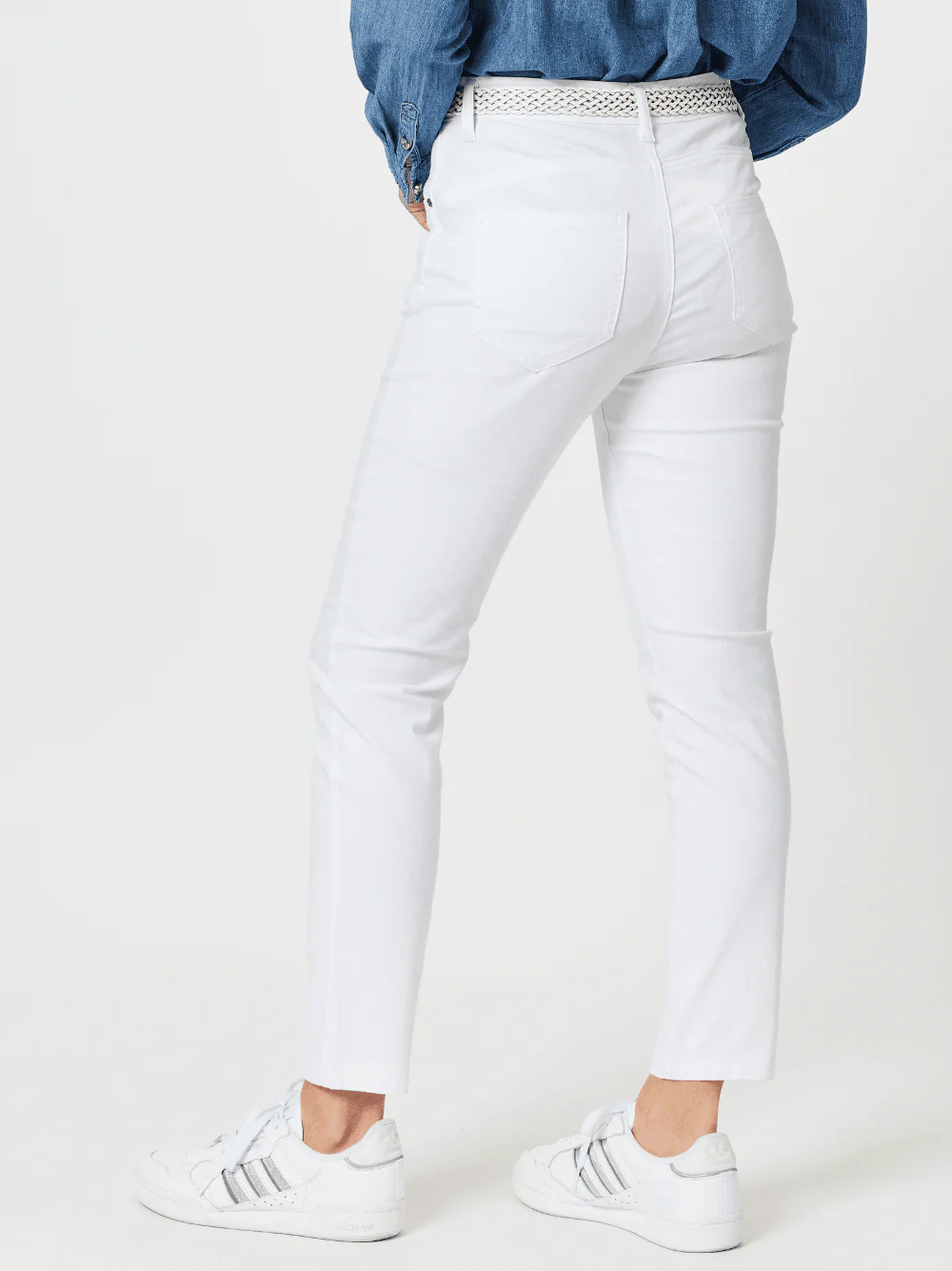 Miracle High Rise Jean - White - Image 3