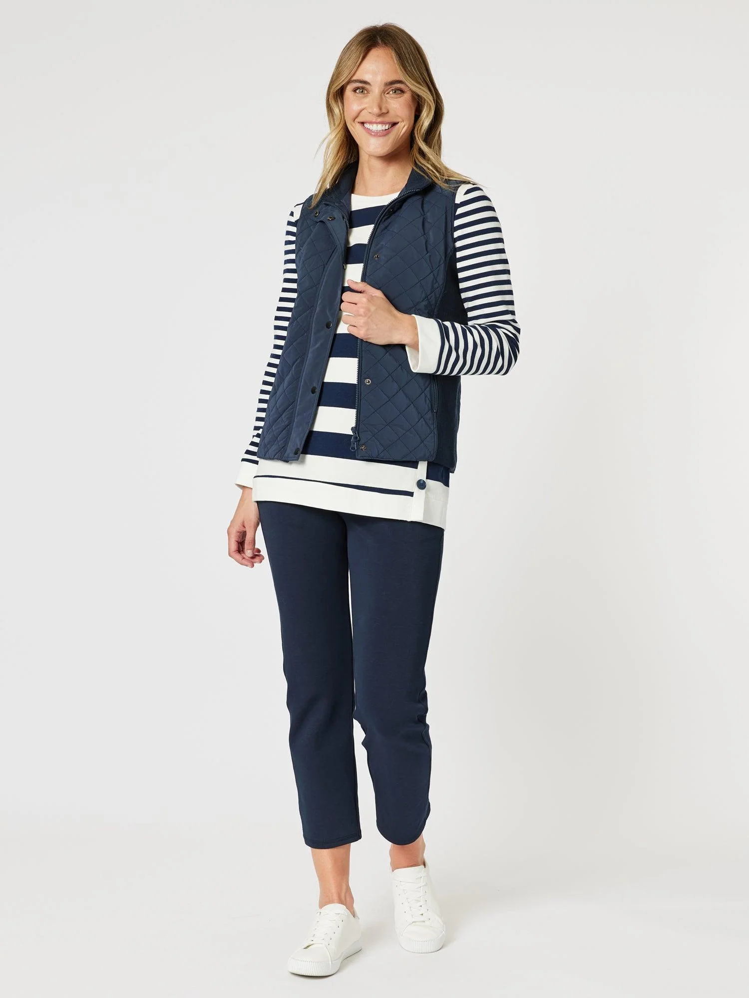 Sport Straight Leg Ponte Pant - Navy - Image 8