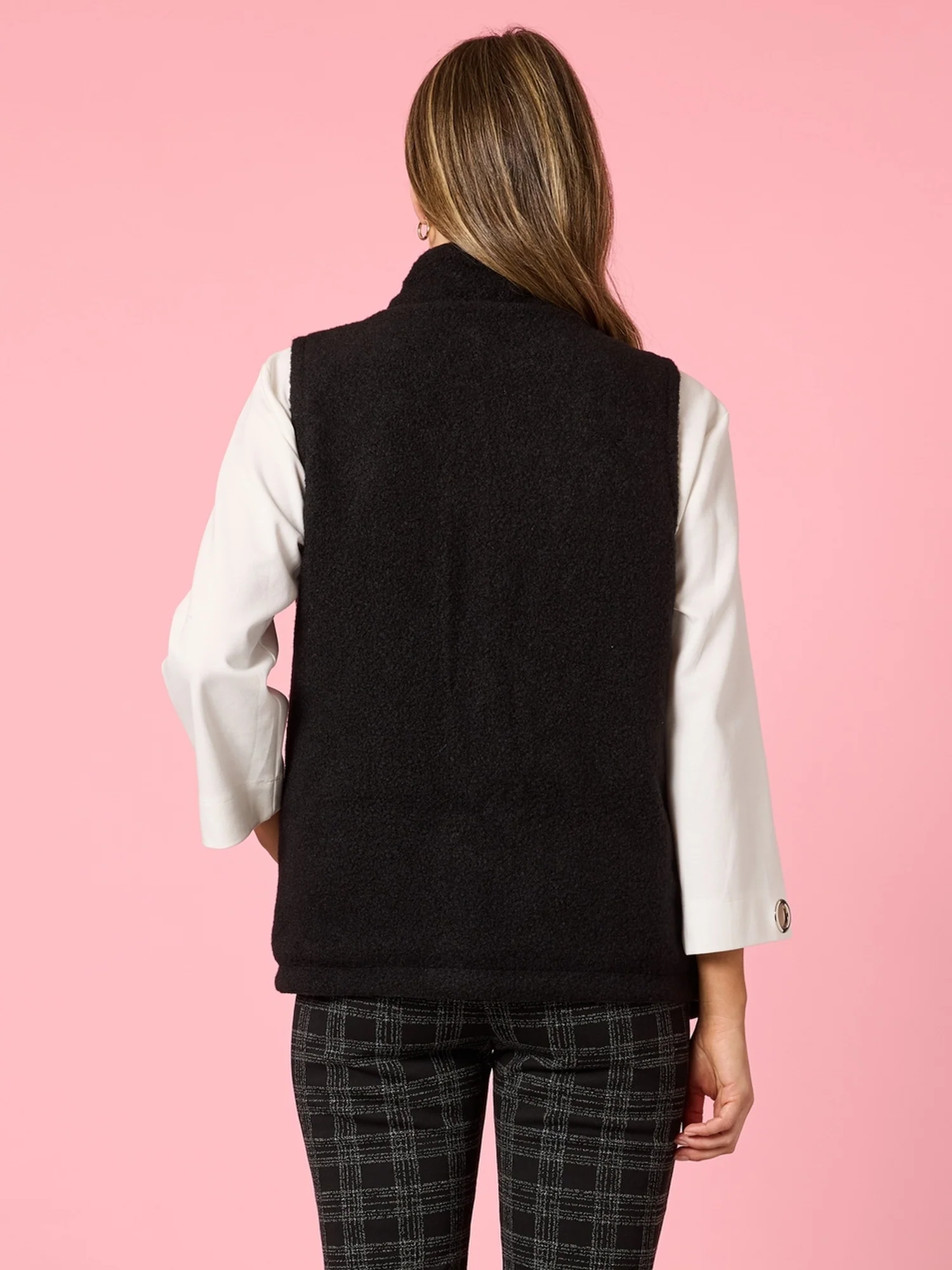 St Moritz Reversible Quilted Vest - Black - Image 4