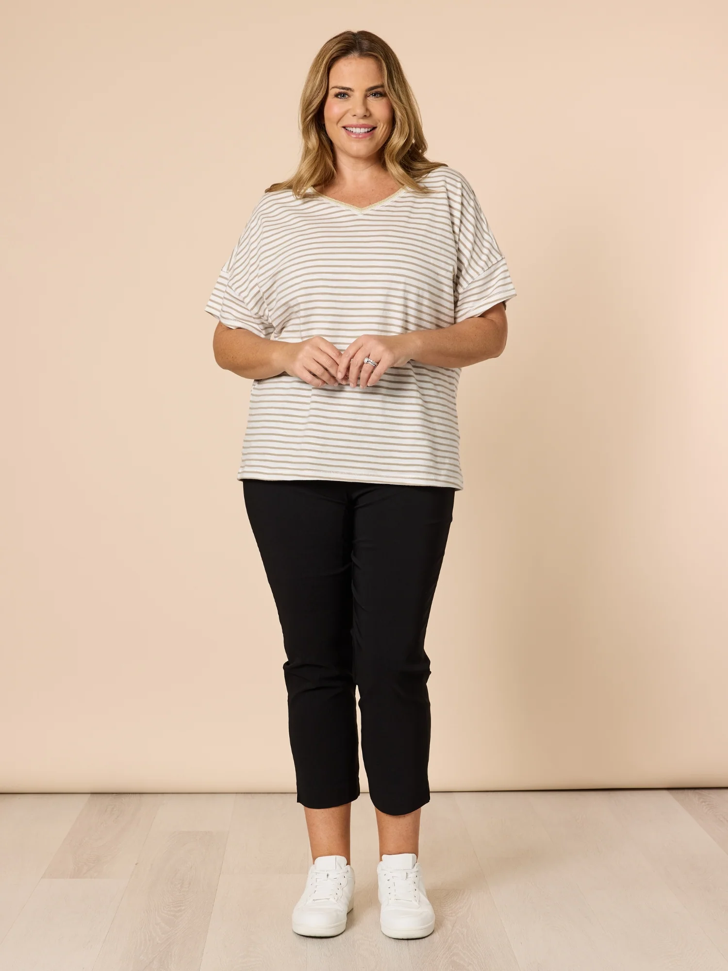 Zara Stretch Pant - Black - Image 10
