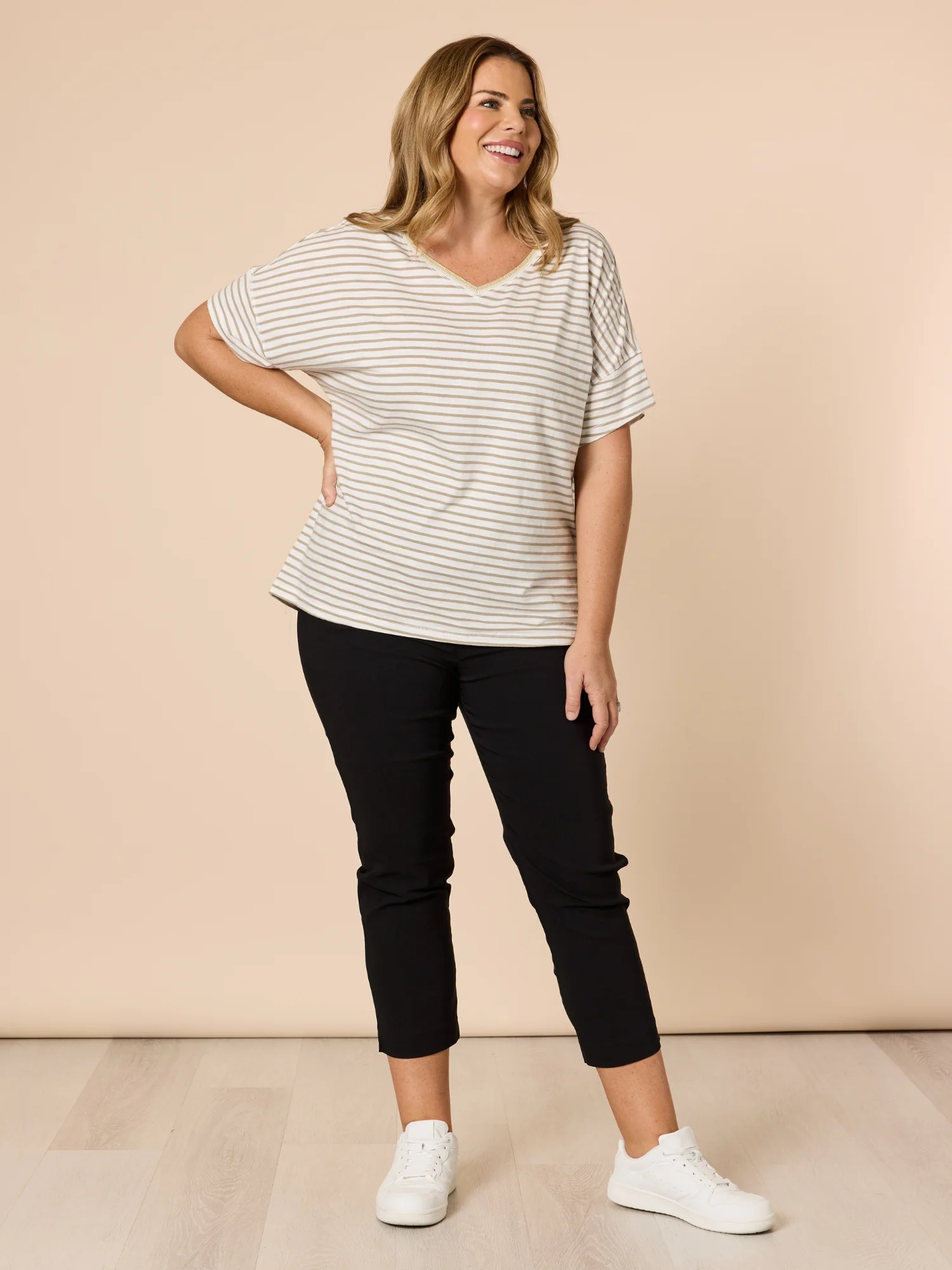 Zara Stretch Pant - Black - Image 11