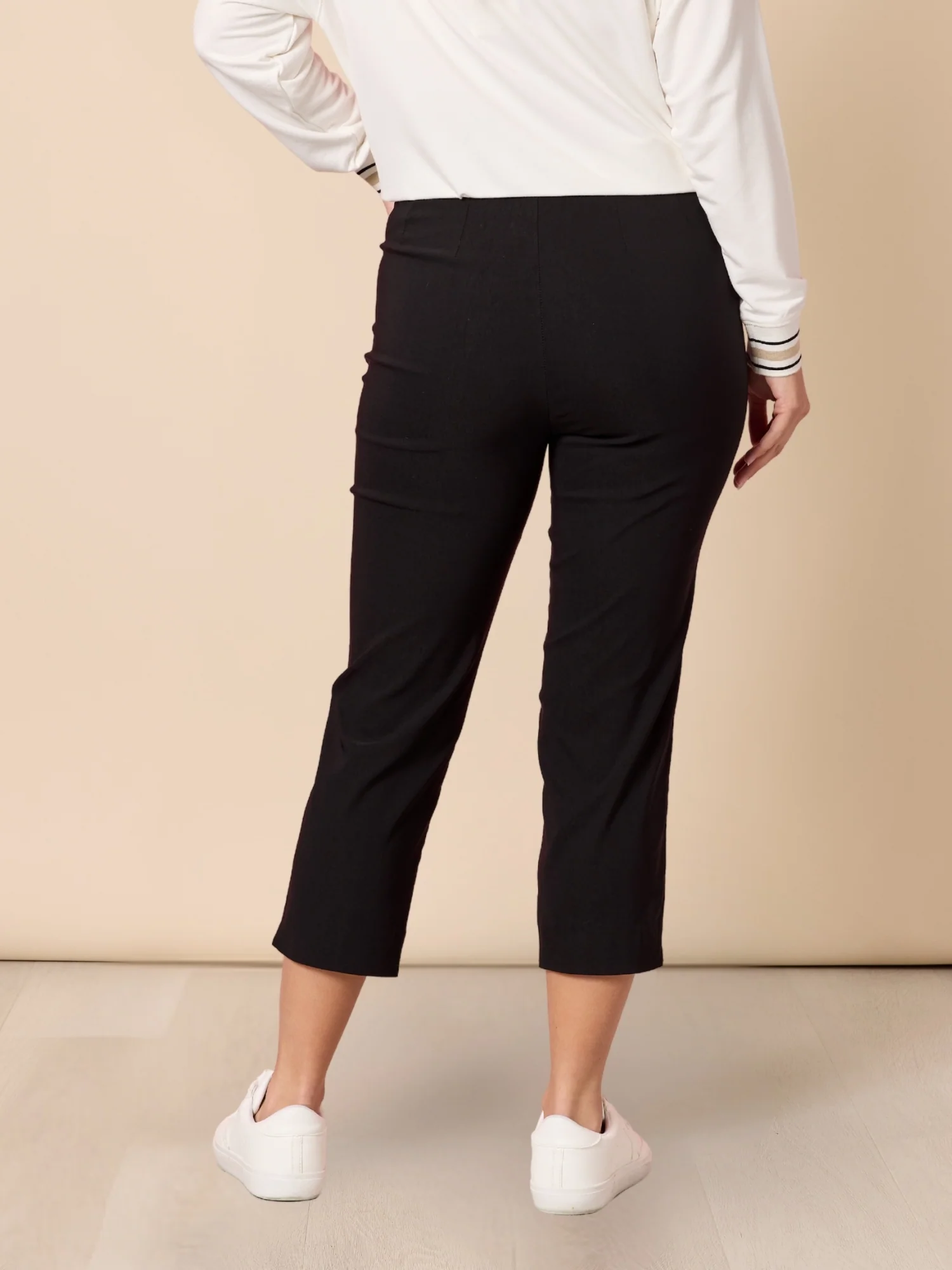 Zara Stretch Pant - Black - Image 13