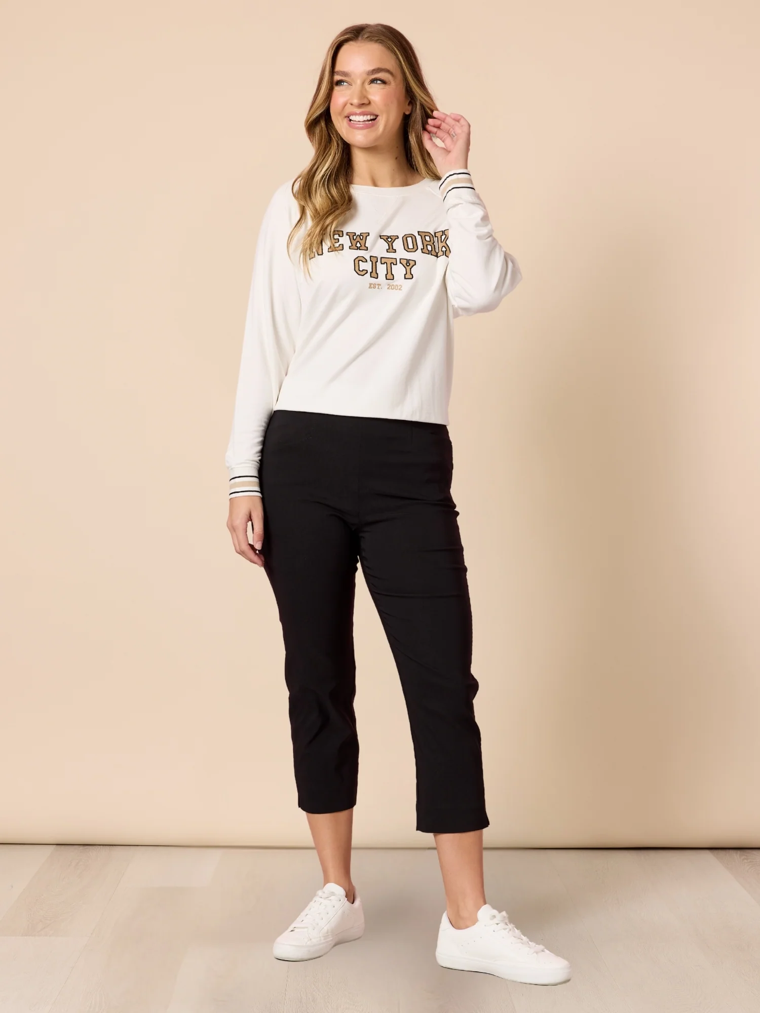 Zara Stretch Pant - Black - Image 14