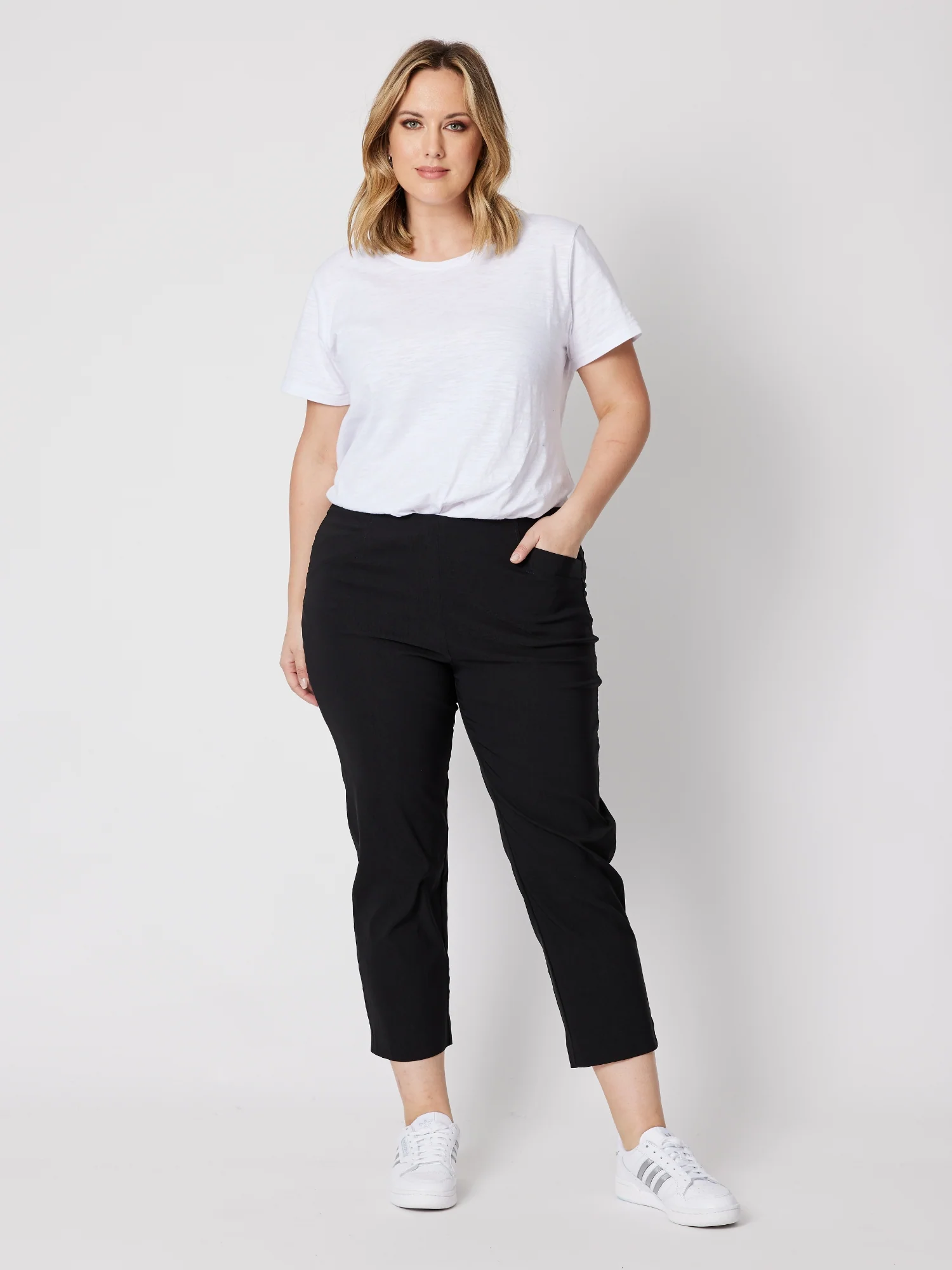 Zara Stretch Pant - Black - Image 4