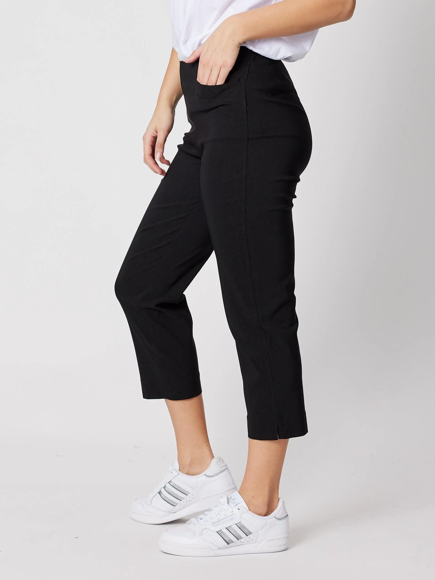 Zara Stretch Pant - Black - Image 5