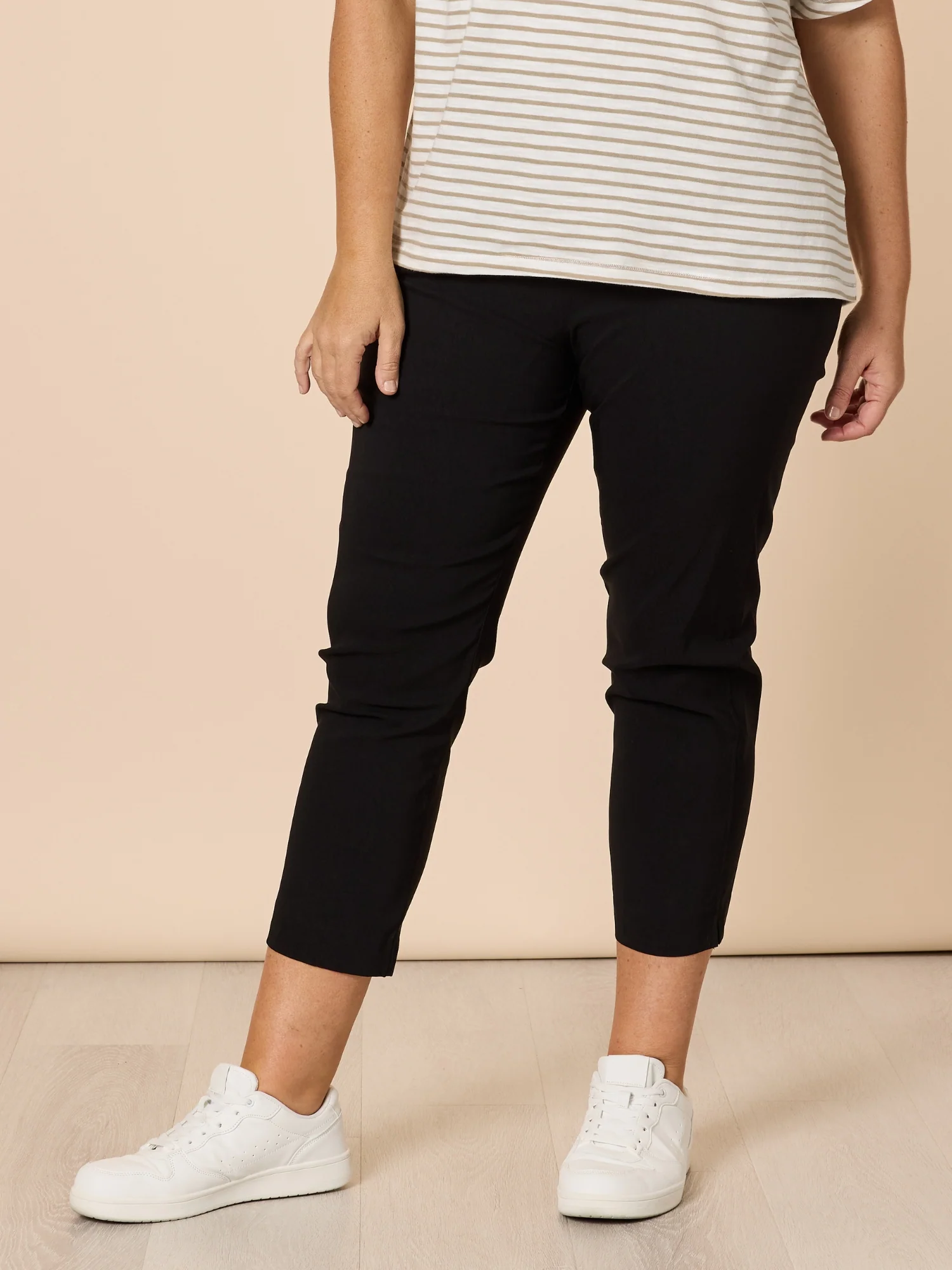 Zara Stretch Pant - Black - Image 7
