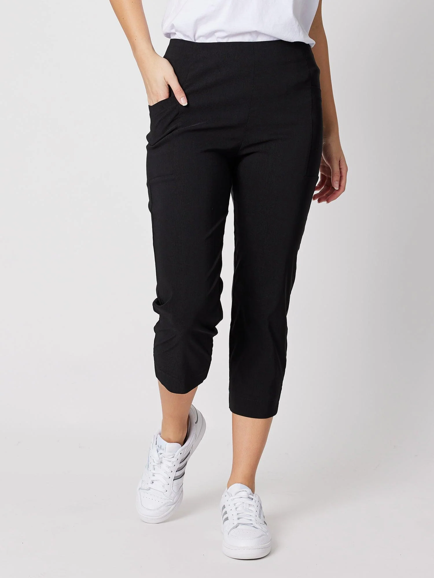 Zara Stretch Pant - Black - Image 9