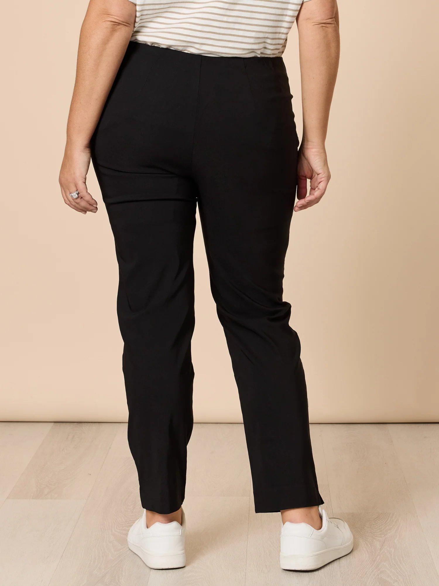 Chiara Full Length Bengaline Pant - Black - Image 7