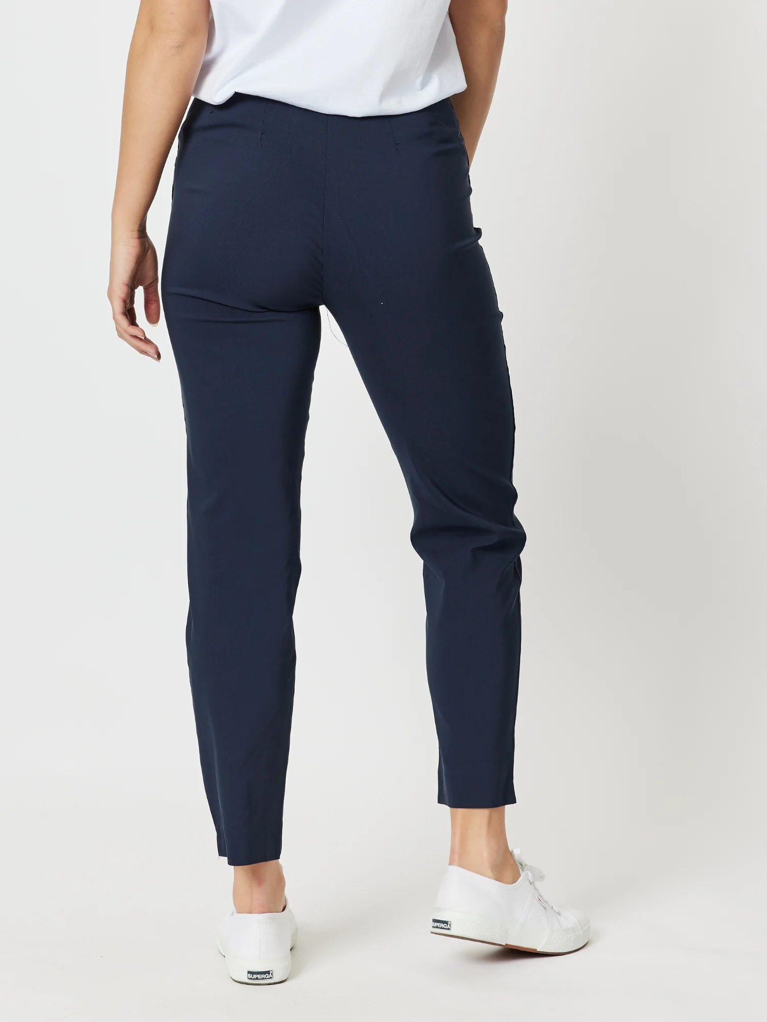 Chiara Full Length Bengaline Pant - Navy - Image 4