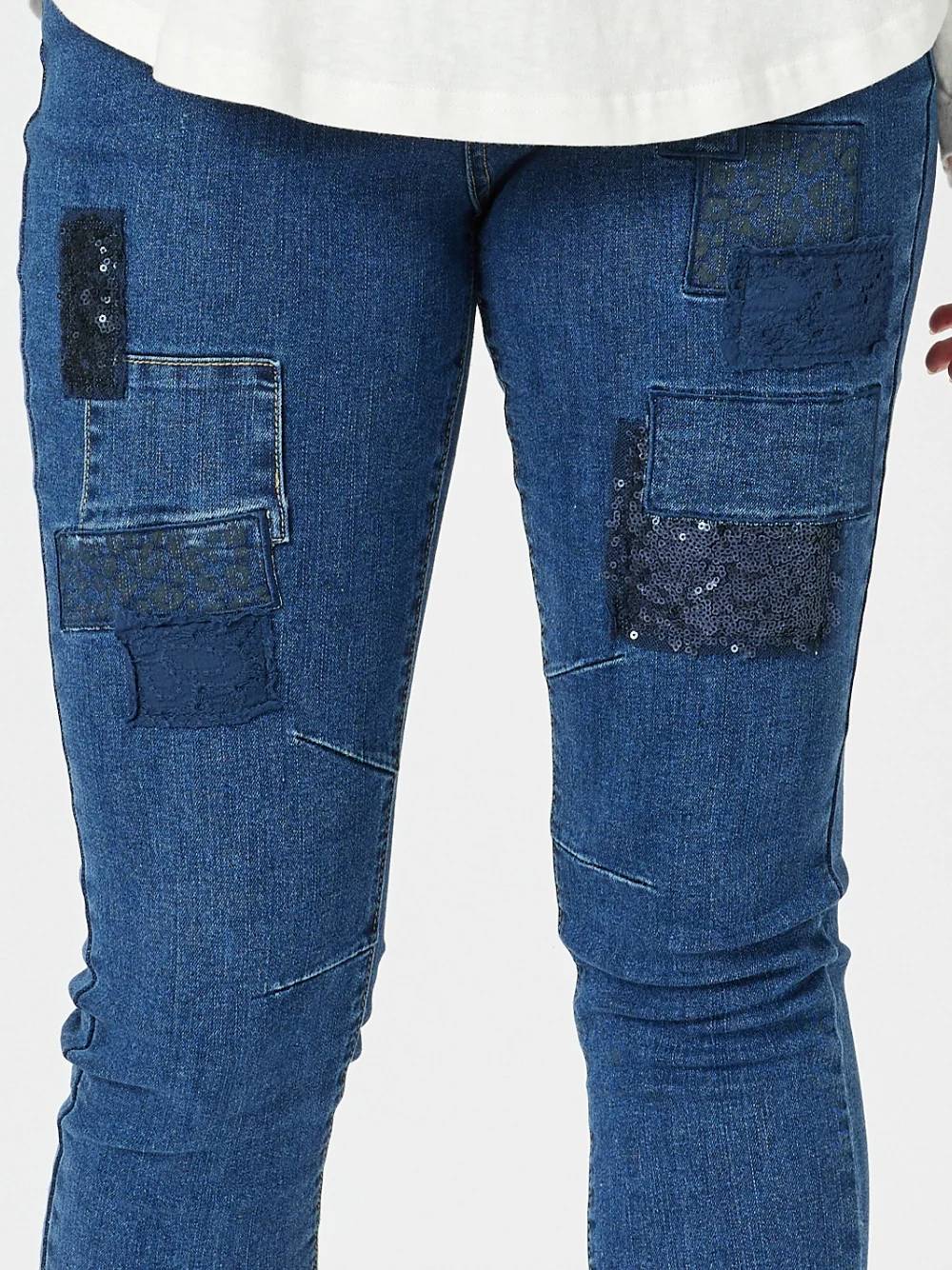All That Jazz Applique Jean - Dark Denim - Image 7